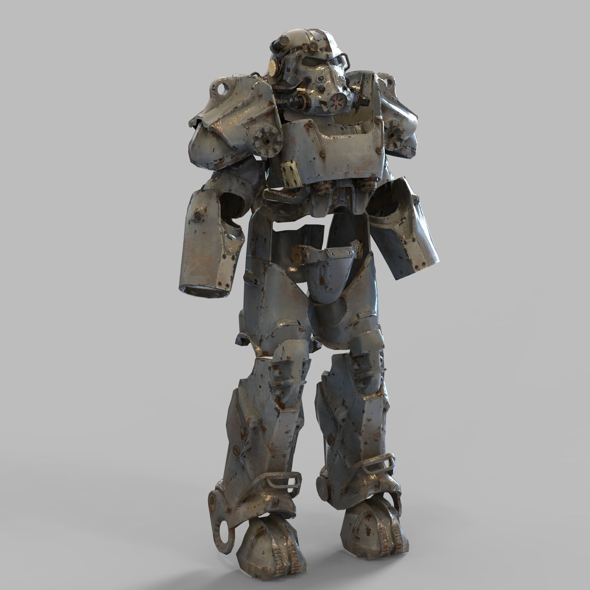 T-60 Fallout Power Armor Wearable Full Body with Helmet 3D print model_71