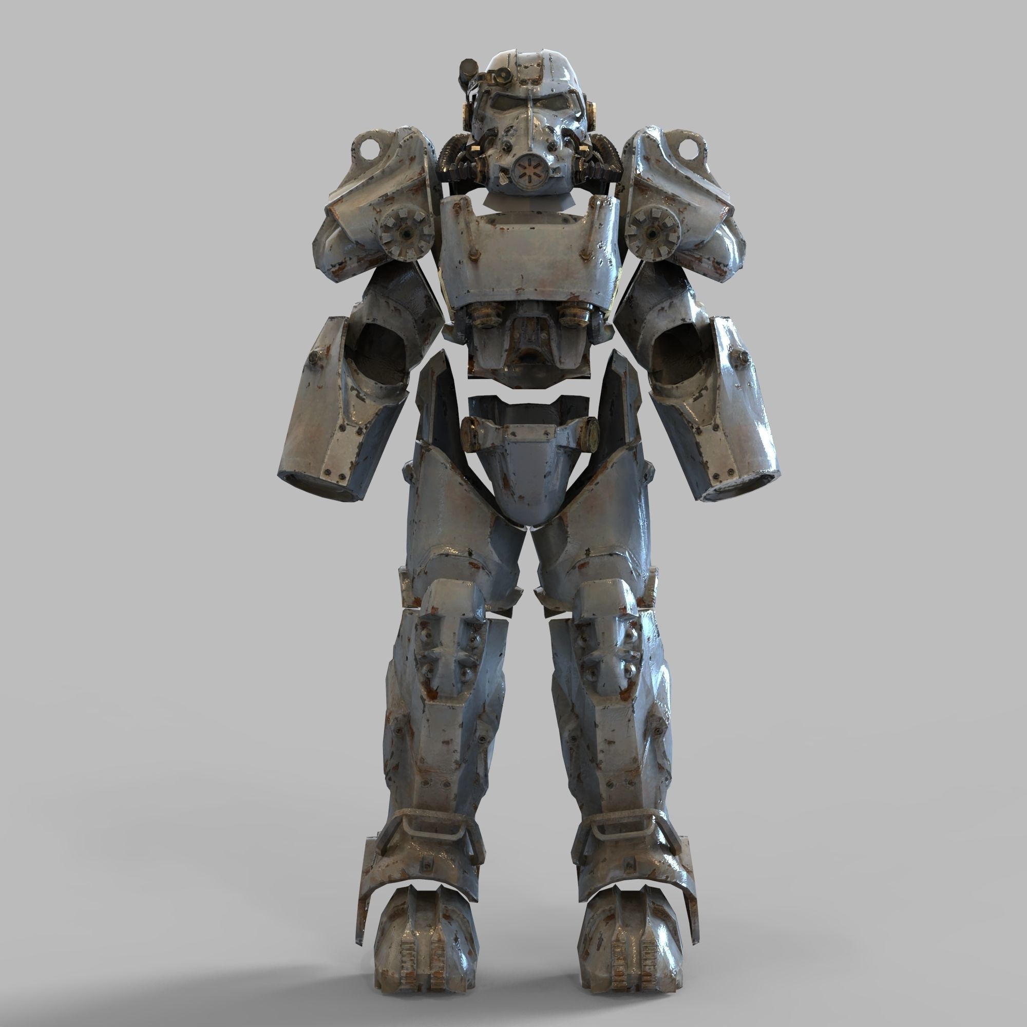 T-60 Fallout Power Armor Wearable Full Body with Helmet 3D print model_96