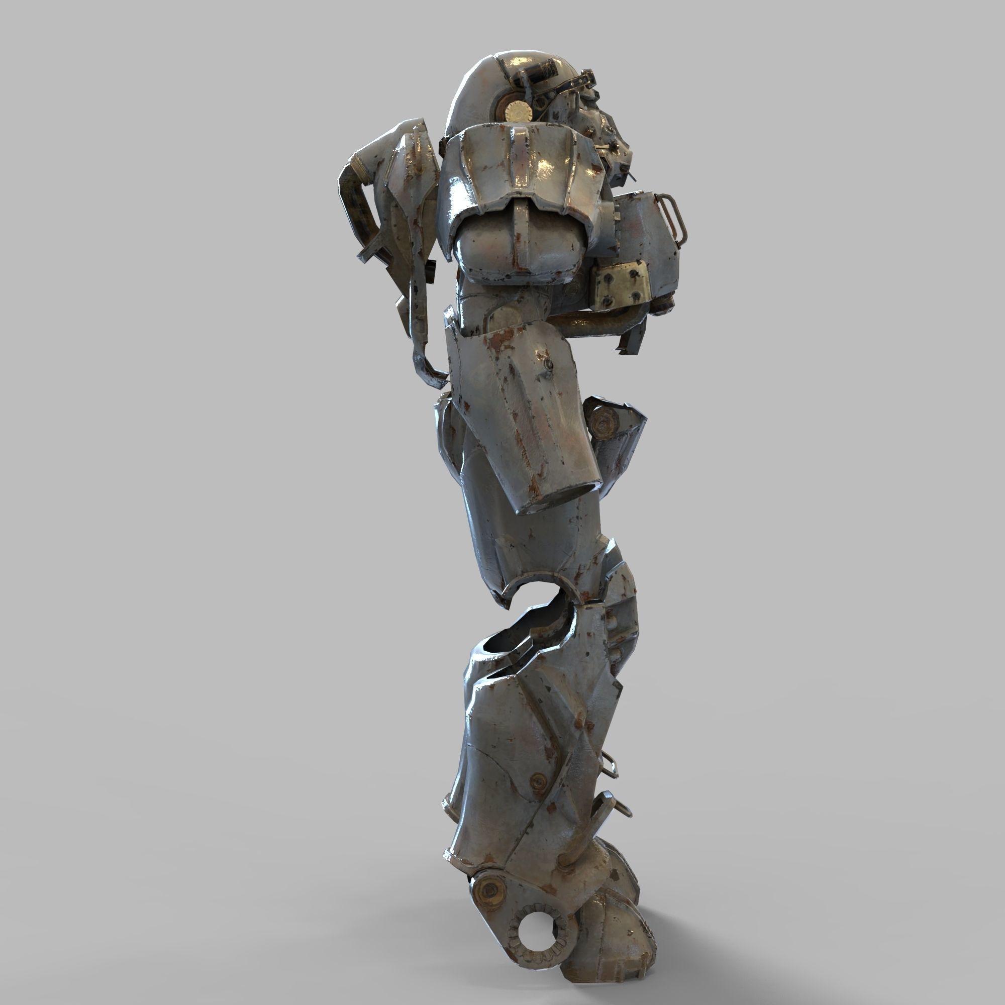 T-60 Fallout Power Armor Wearable Full Body with Helmet 3D print model_76