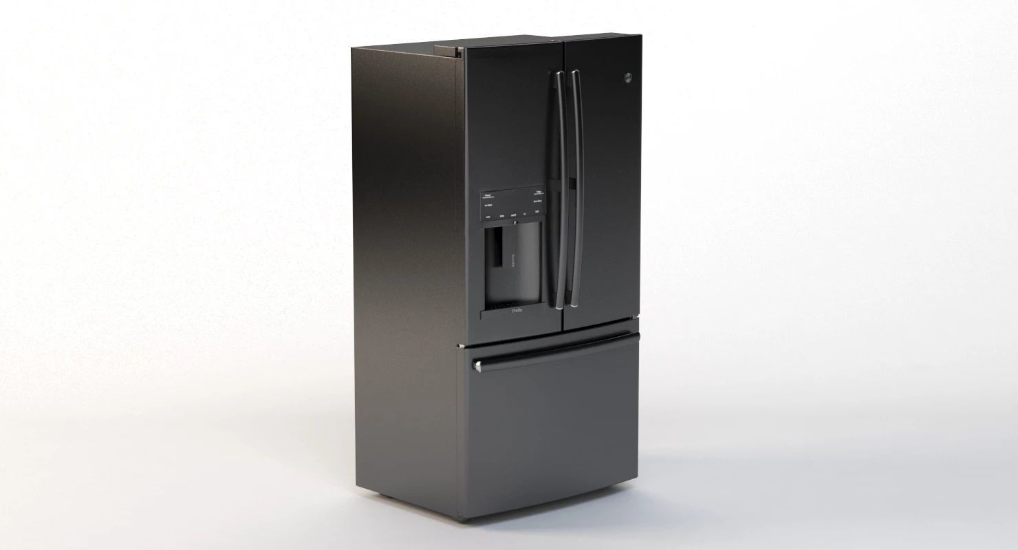 General Electric Profile Series 27 8 Cu Ft French Door   3D model_1