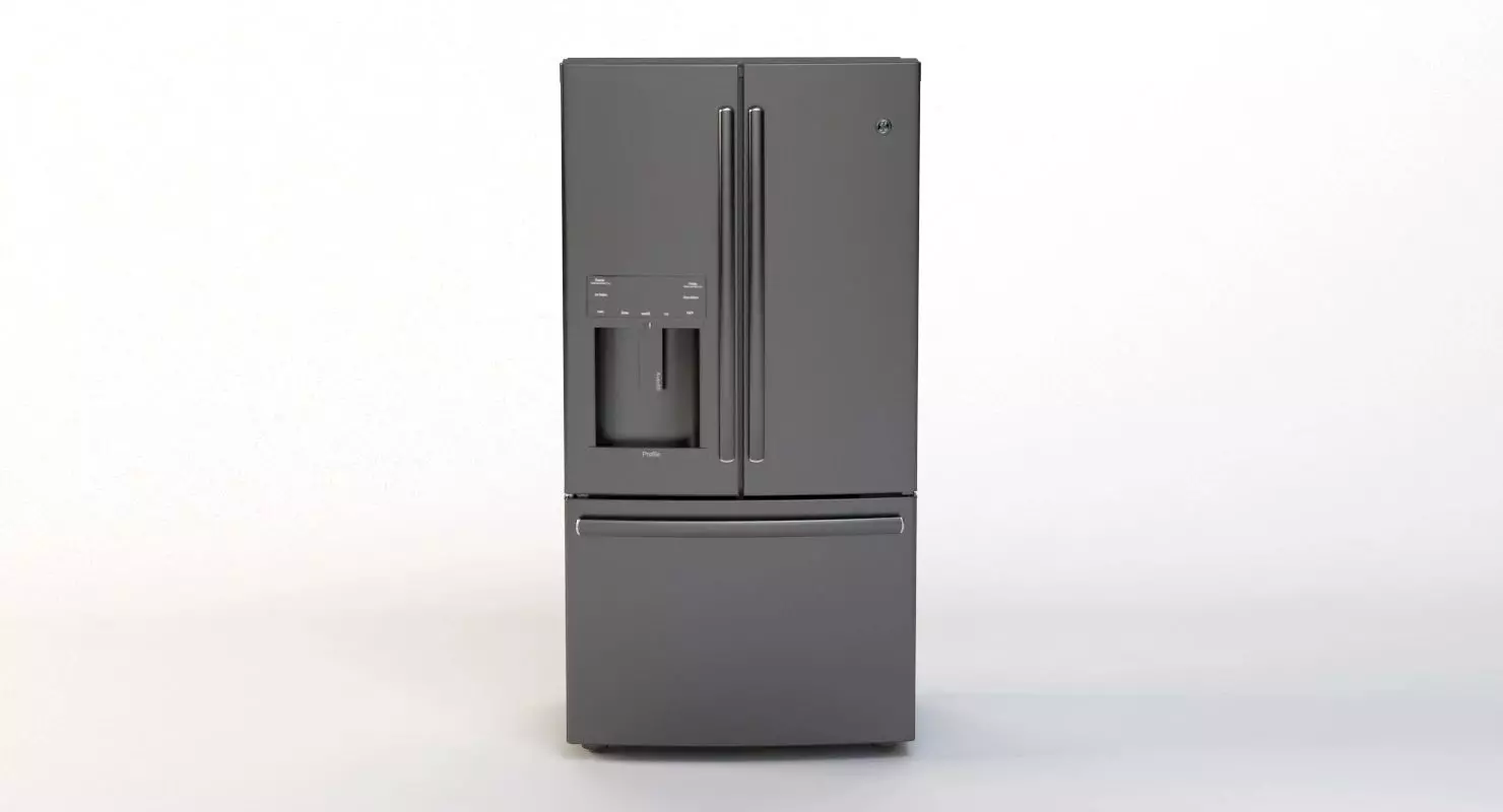 General Electric Profile Series 27 8 Cu Ft French Door   3D model_0
