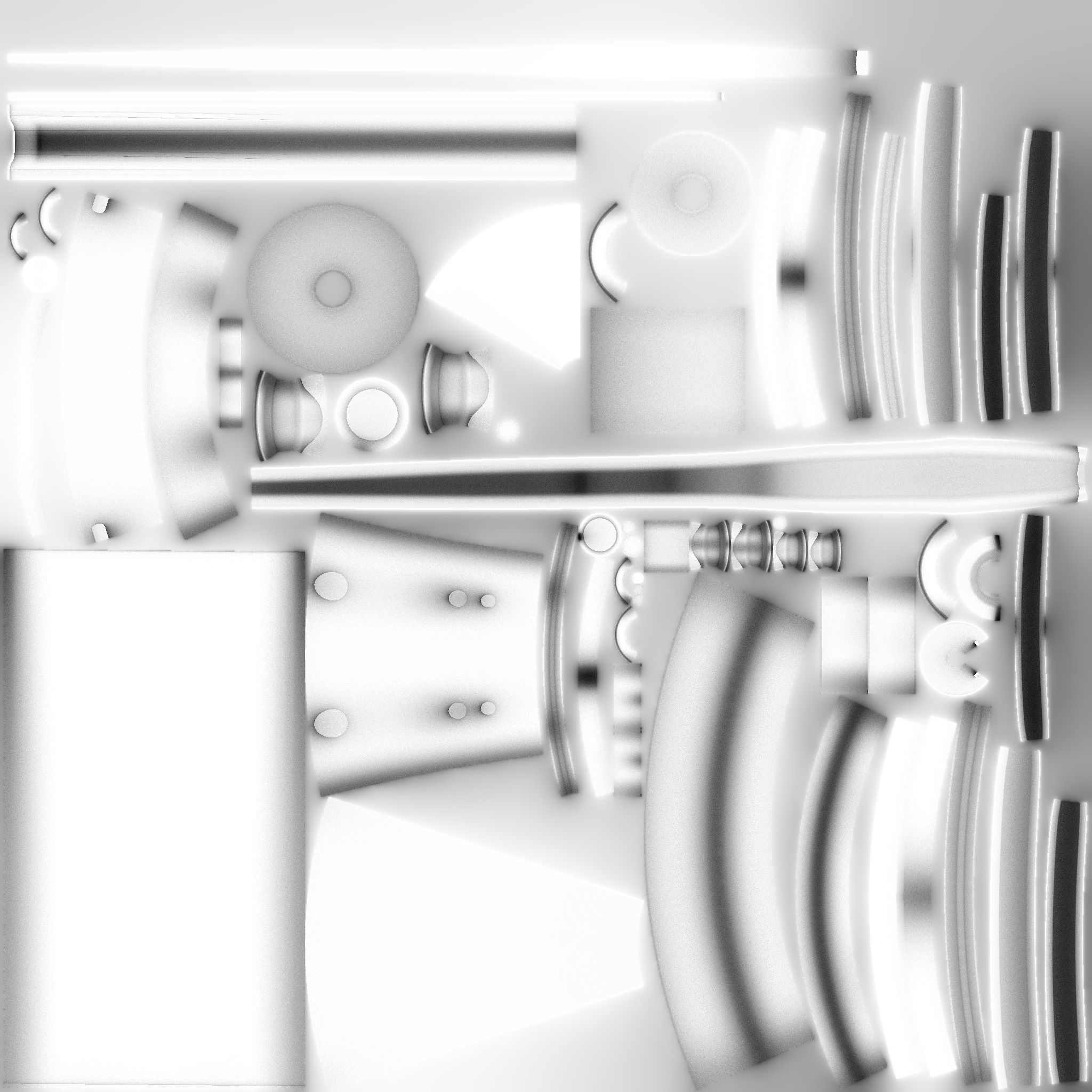 SciFi War Lance A03 Black Green - Sci Fi Weapon Design Low-poly 3D model_20