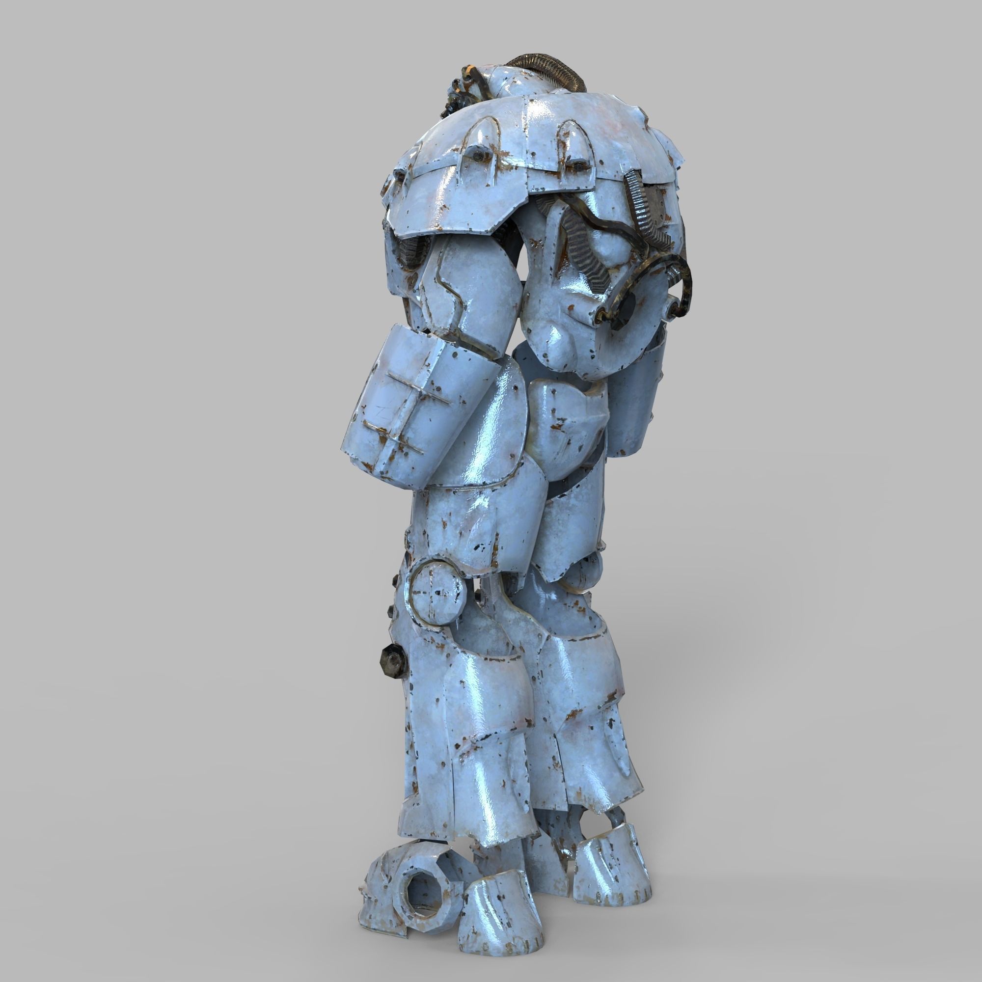 X-01 Fallout Enclave Power Armor Wearable Full Body 3D print model_71