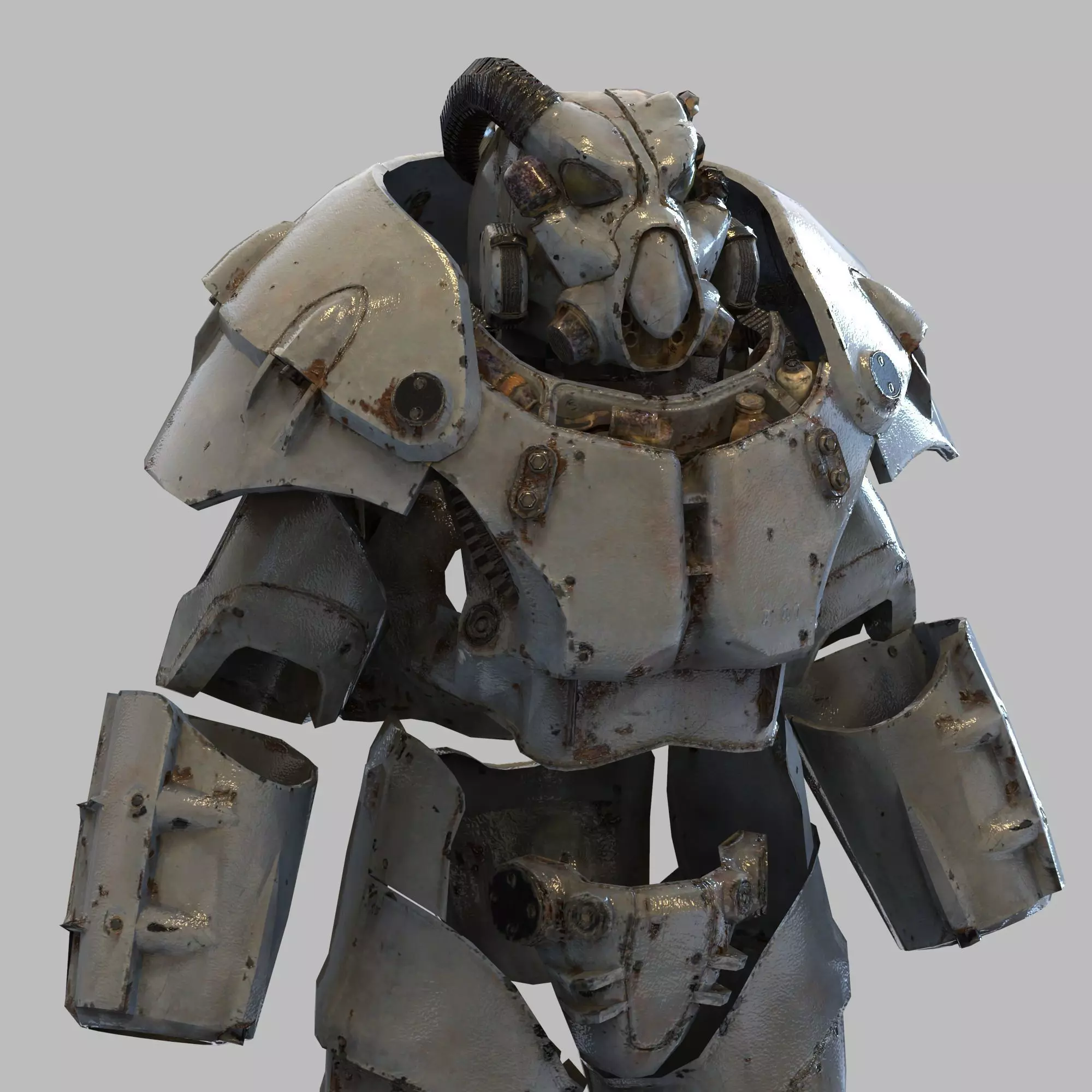 X-01 Fallout Enclave Power Armor Wearable Full Body 3D print model_0