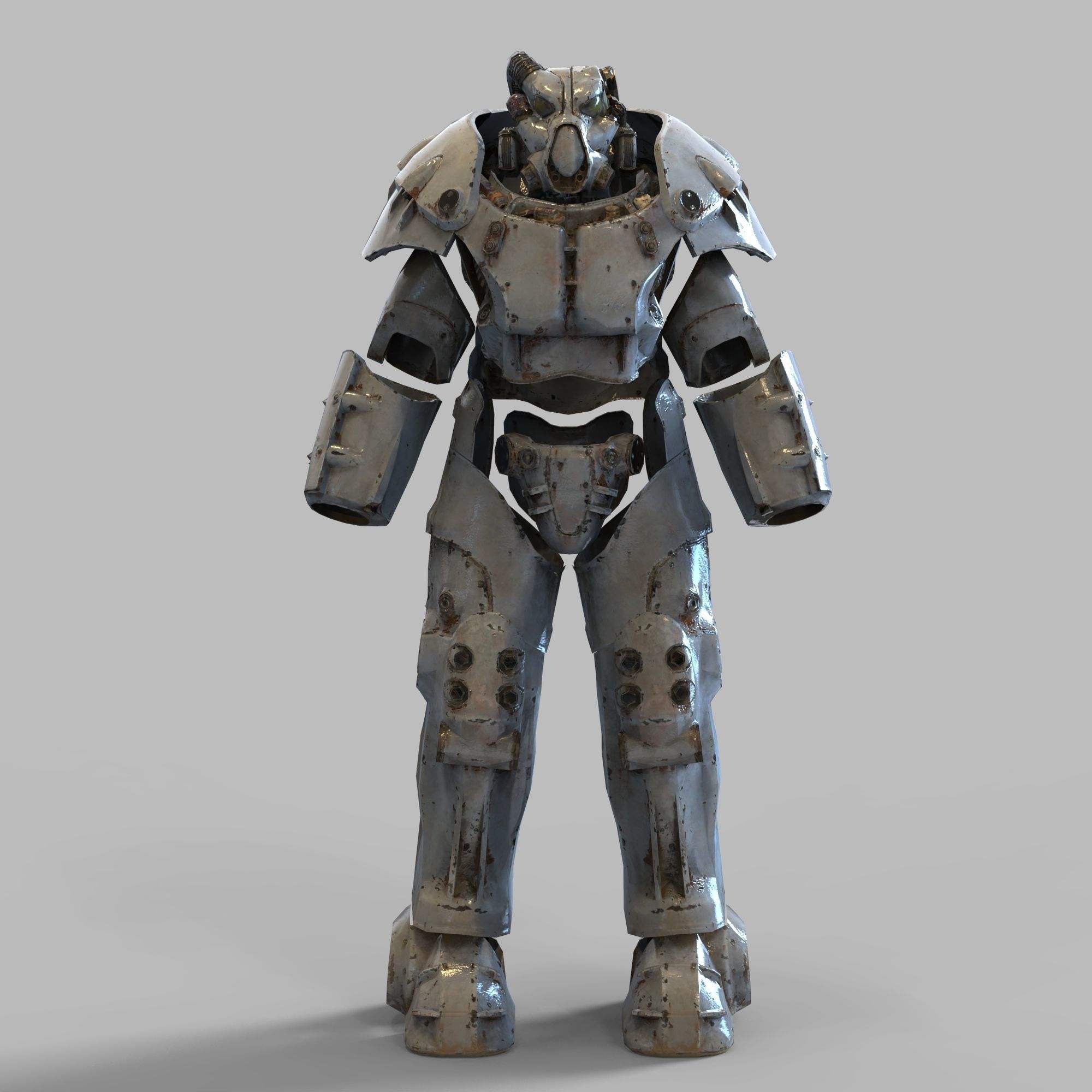 X-01 Fallout Enclave Power Armor Wearable Full Body 3D print model_85