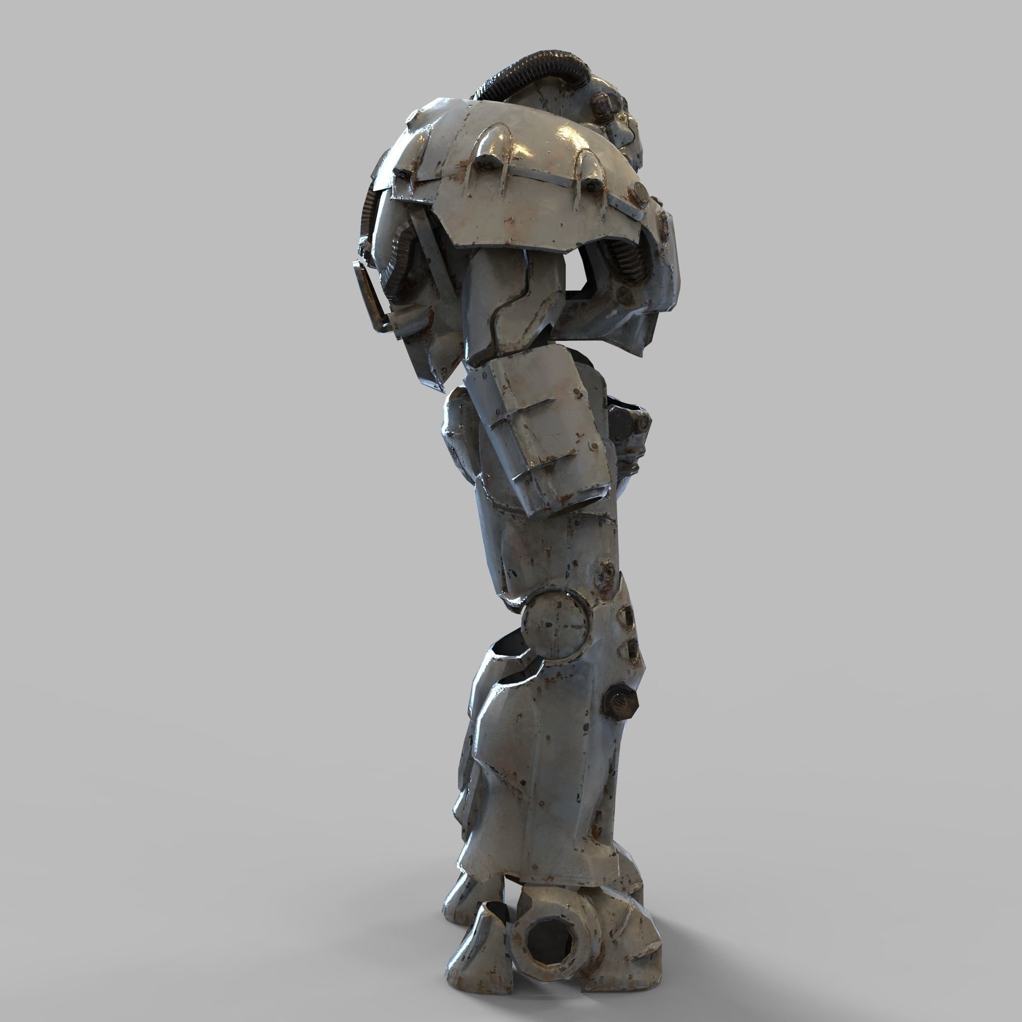 X-01 Fallout Enclave Power Armor Wearable Full Body 3D print model_72