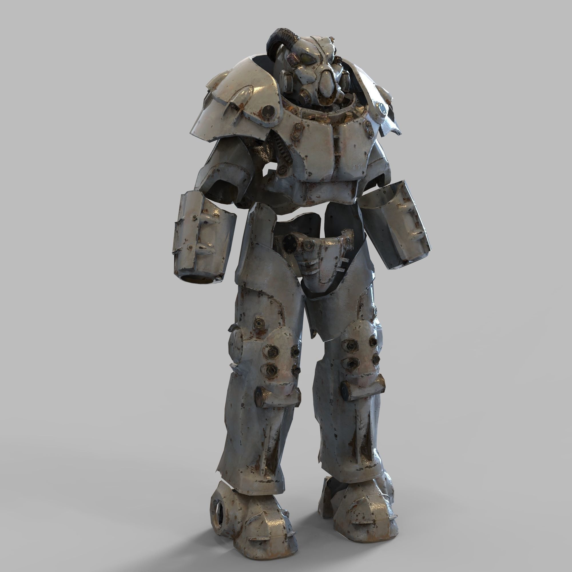 X-01 Fallout Enclave Power Armor Wearable Full Body 3D print model_9