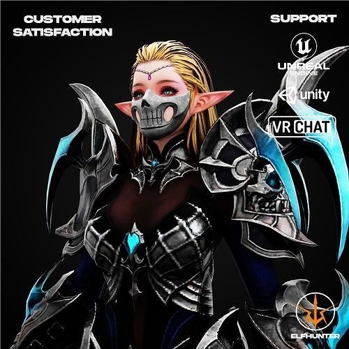 EXCLUSIVE ELF HUNTER EDITION RIGGED CHARACTER ELF DARKNESS Low-poly 3D model