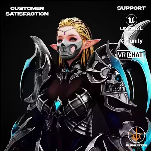 EXCLUSIVE ELF HUNTER EDITION RIGGED CHARACTER ELF DARKNESS Low-poly 3D model