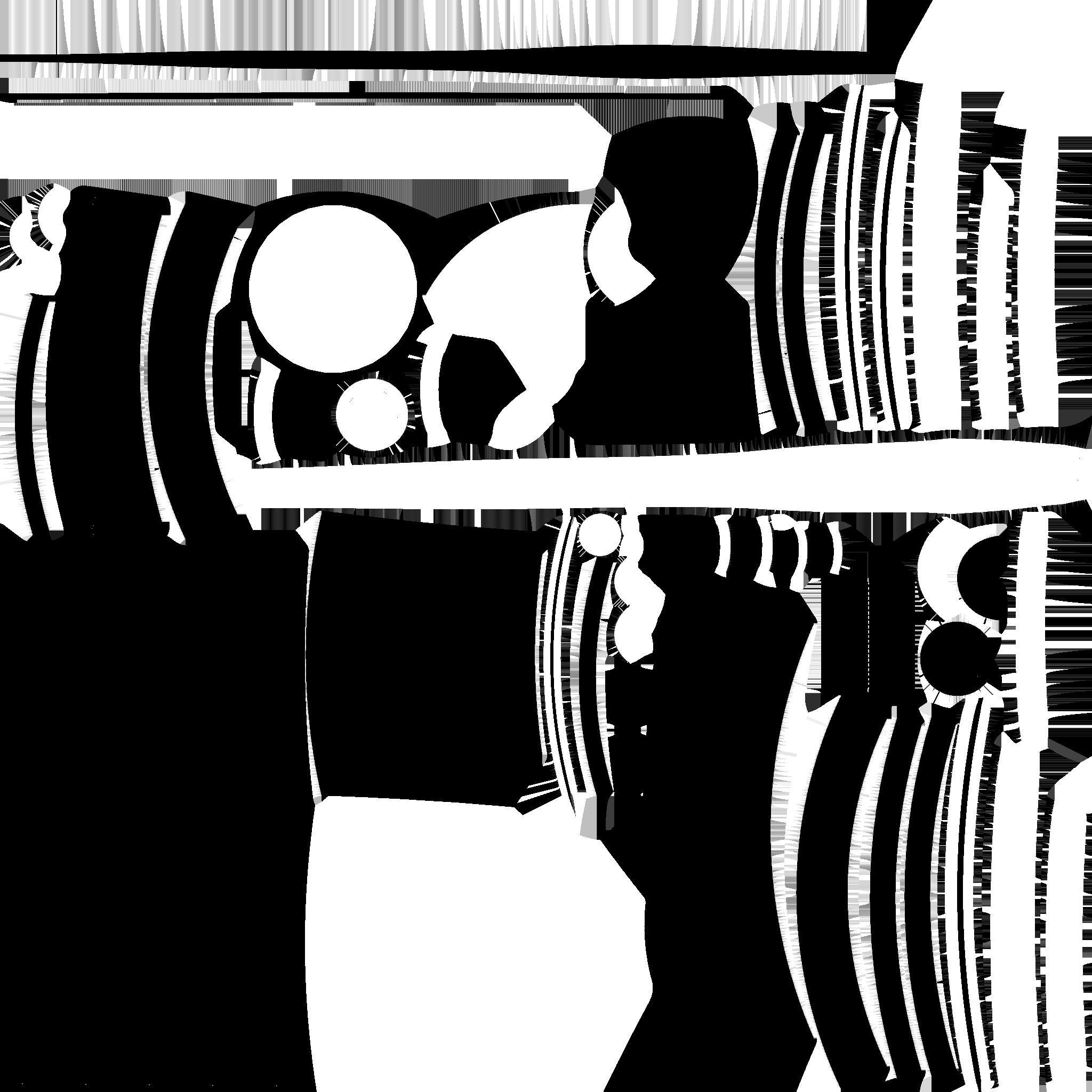 SciFi War Lance A05 Black Yellow - Sci Fi Weapon Design Low-poly 3D model_24