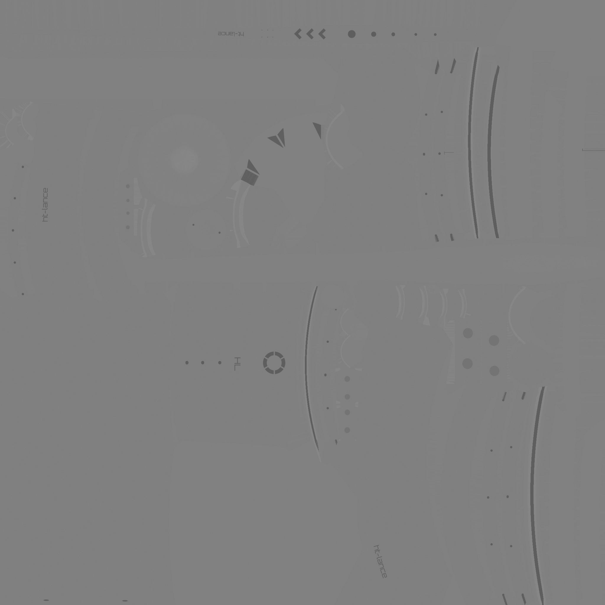 SciFi War Lance A05 Black Yellow - Sci Fi Weapon Design Low-poly 3D model_23