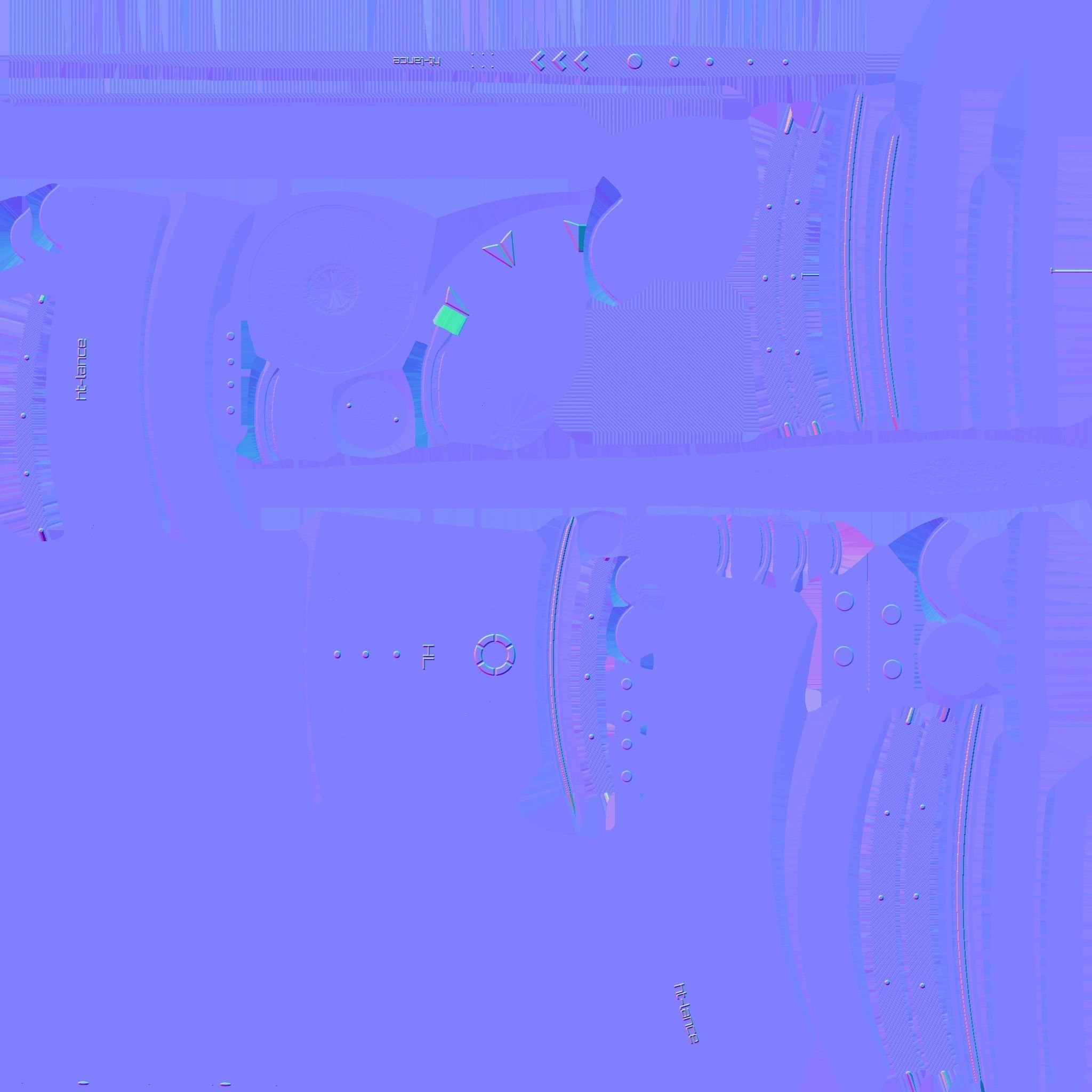 SciFi War Lance A05 Black Yellow - Sci Fi Weapon Design Low-poly 3D model_25