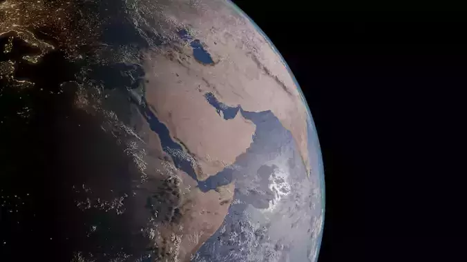 Realistic Earth Blender Cycles 3D model
