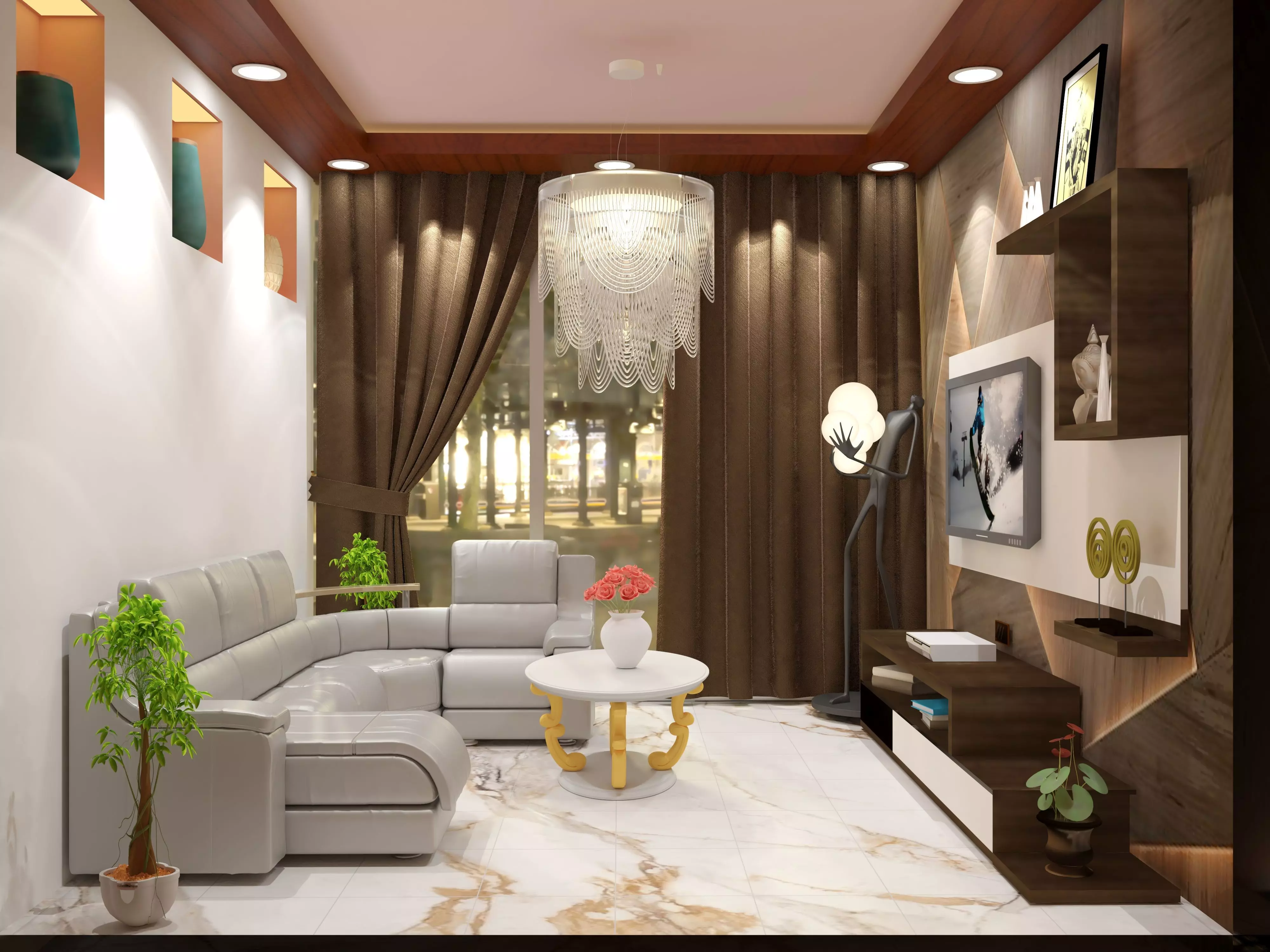 Living Room 3D model_0