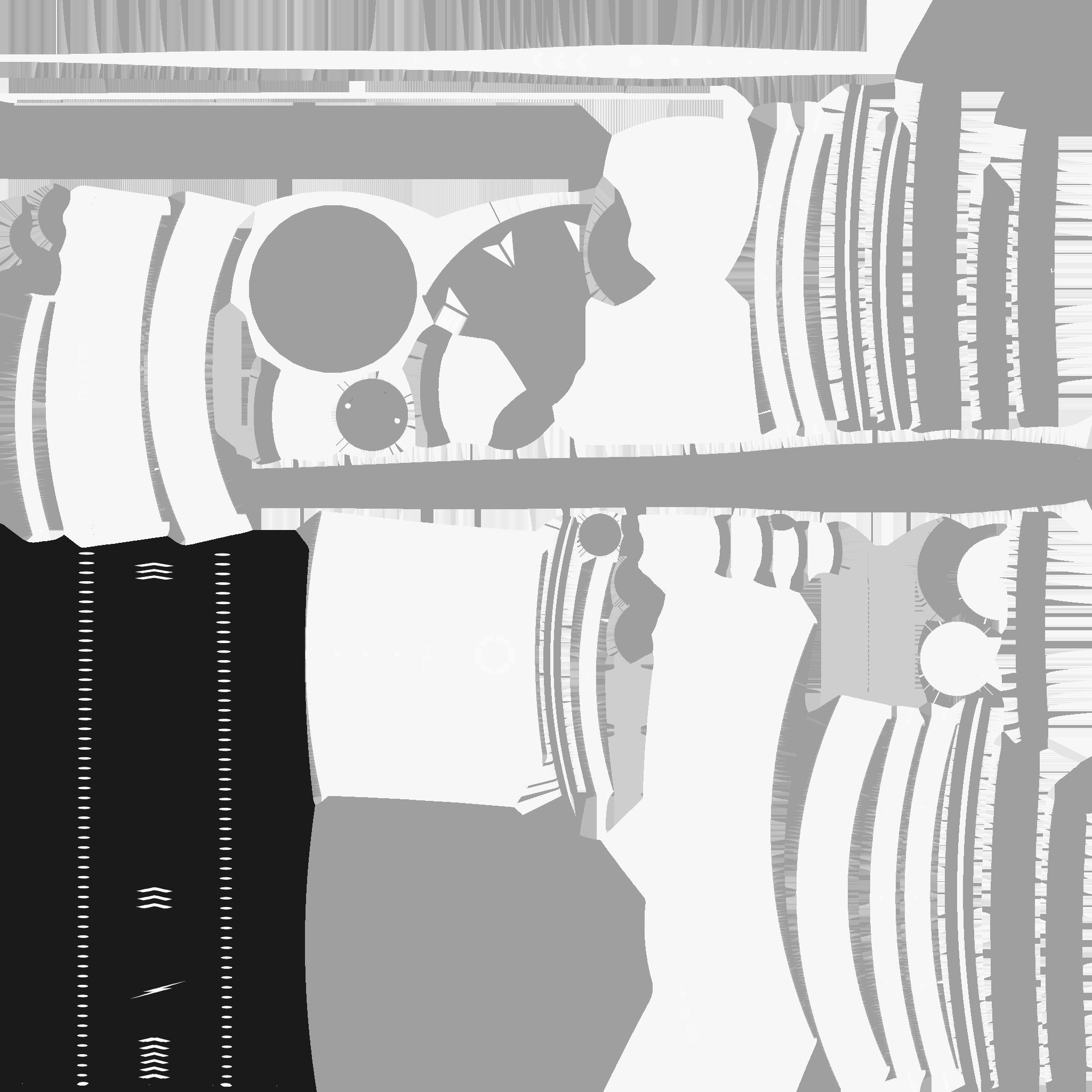 SciFi War Lance A06 Full White - Sci Fi Weapon Design Low-poly 3D model_21