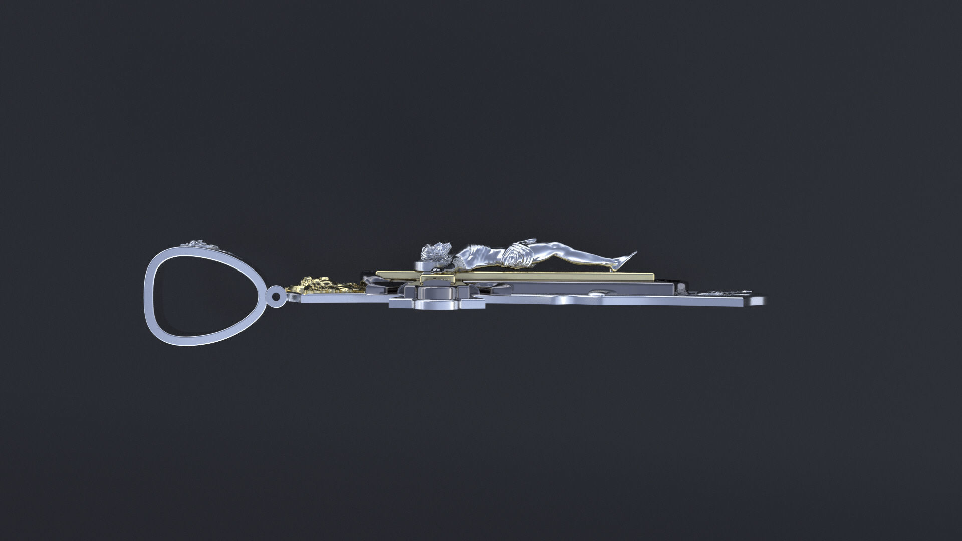 Orthodox cross 3D or cnc model print 3D print model_9