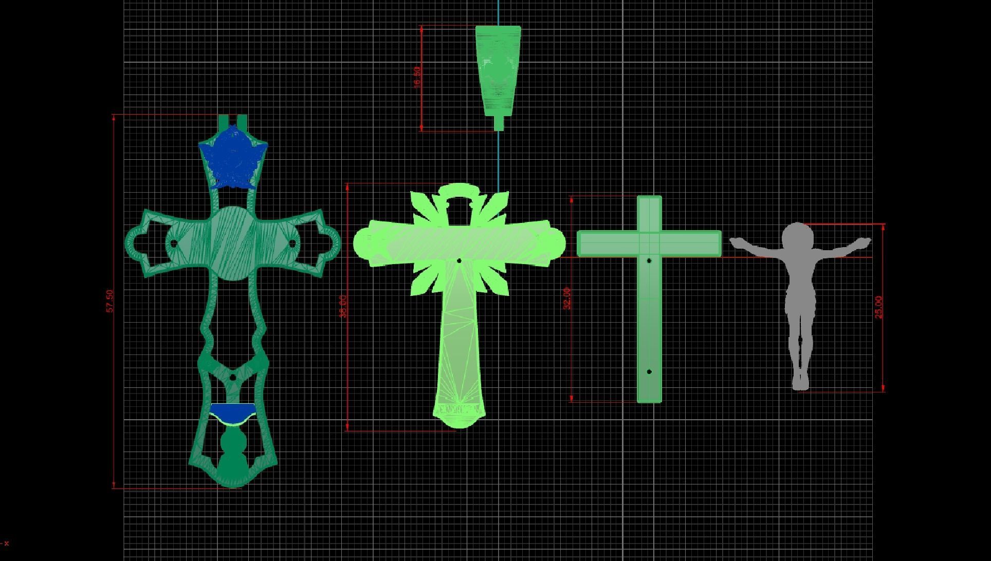 Orthodox cross 3D or cnc model print 3D print model_13