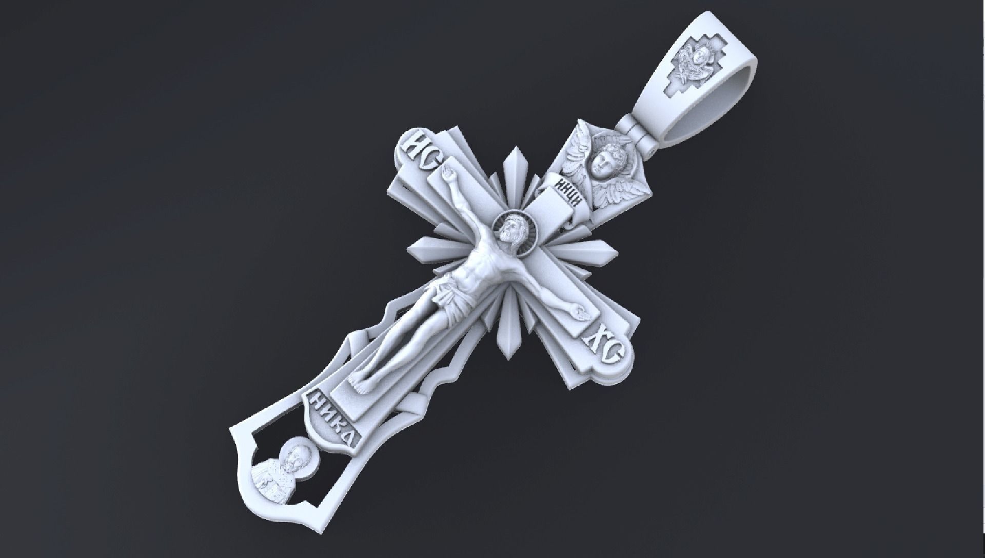 Orthodox cross 3D or cnc model print 3D print model_1