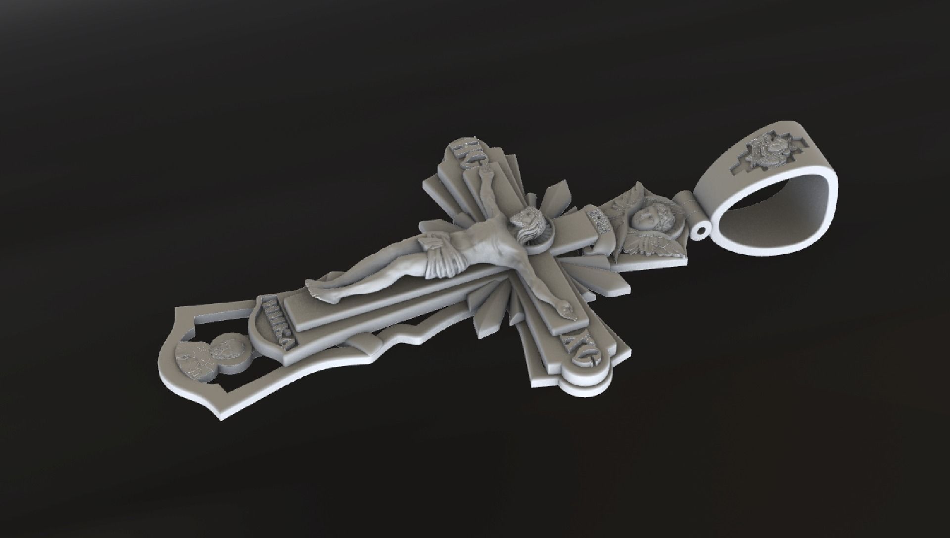 Orthodox cross 3D or cnc model print 3D print model_2