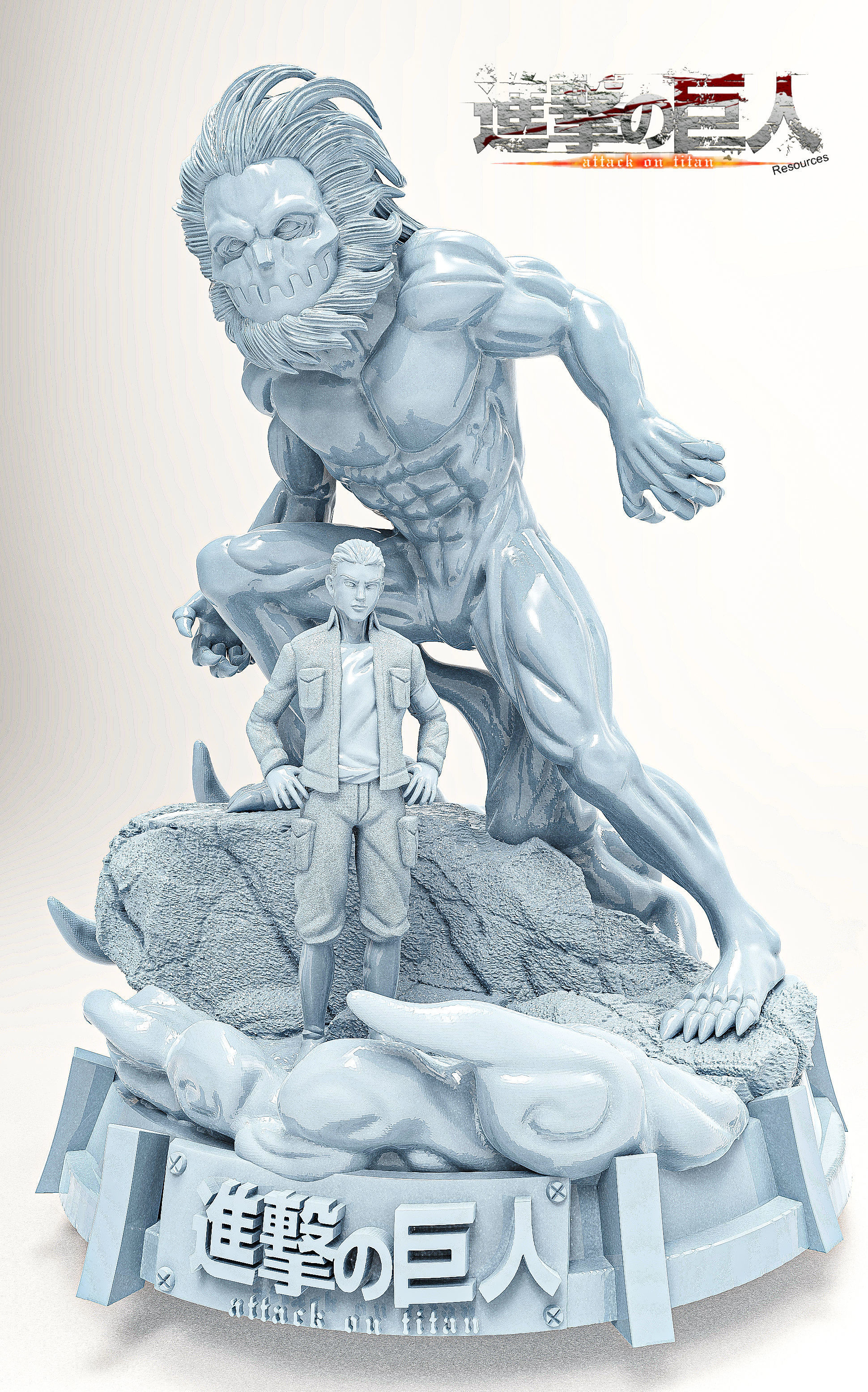 TITAN MANDIBULA AND PORKO  3D print model_1