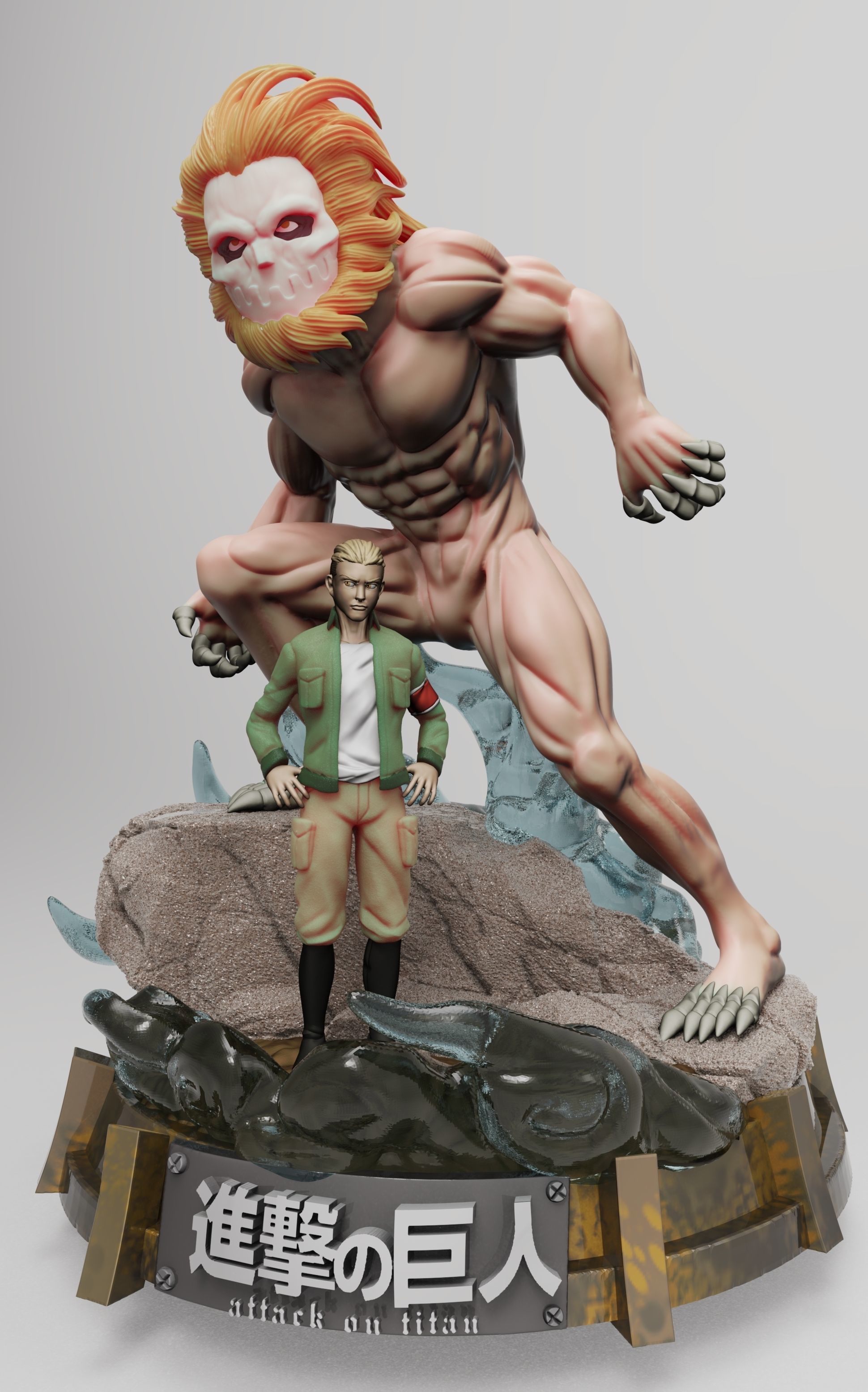 TITAN MANDIBULA AND PORKO  3D print model_5