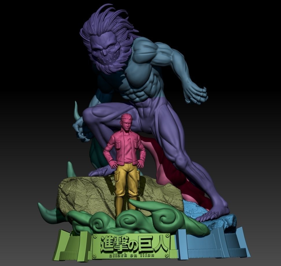 TITAN MANDIBULA AND PORKO  3D print model_2