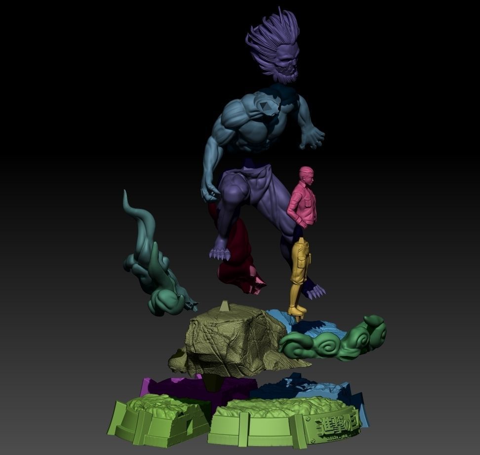 TITAN MANDIBULA AND PORKO  3D print model_3