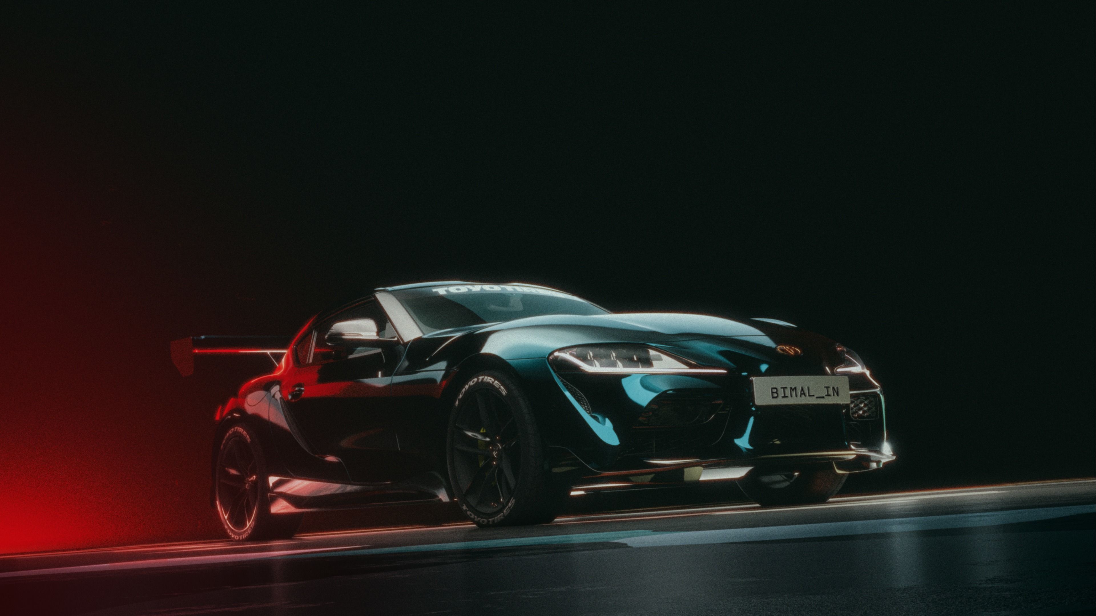  Toyota GR Supra A90 3d concept cgi Low-poly 3D model_1