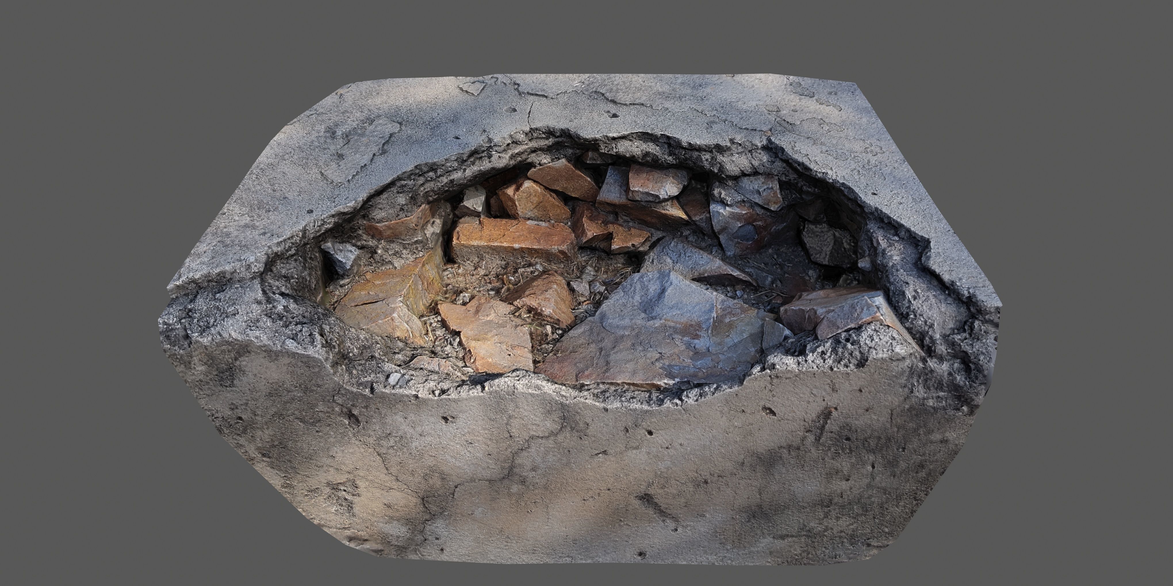 Scanned 3D Model Low Poly Pack Low-poly 3D model_4