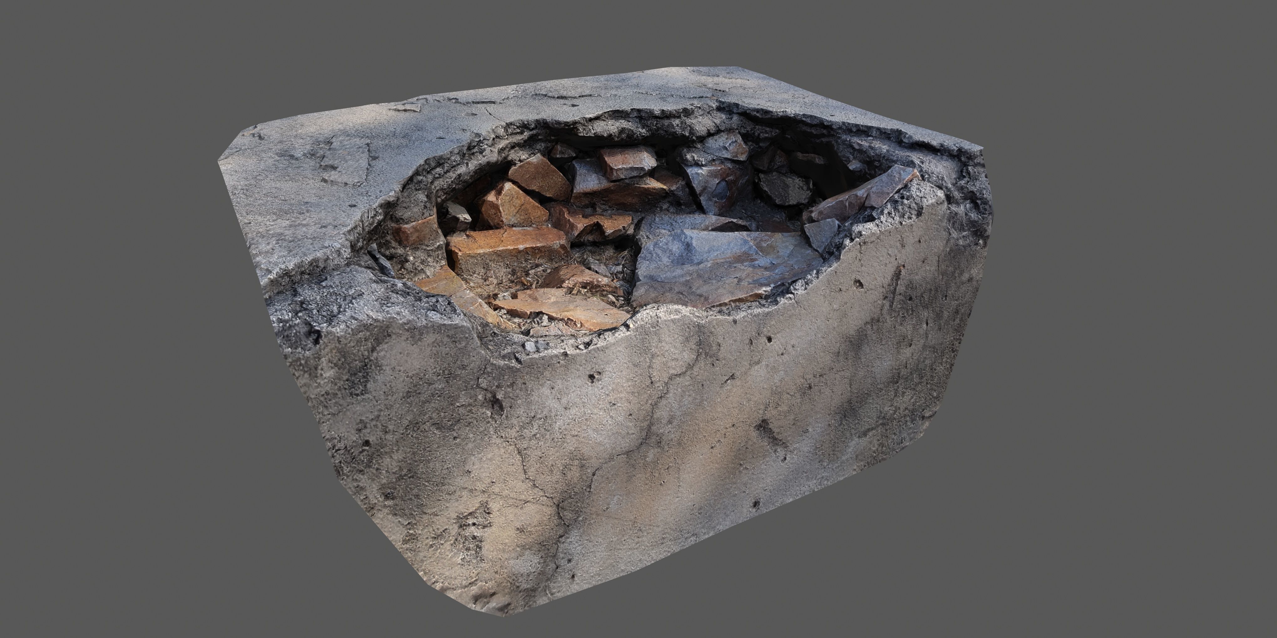 Scanned 3D Model Low Poly Pack Low-poly 3D model_3