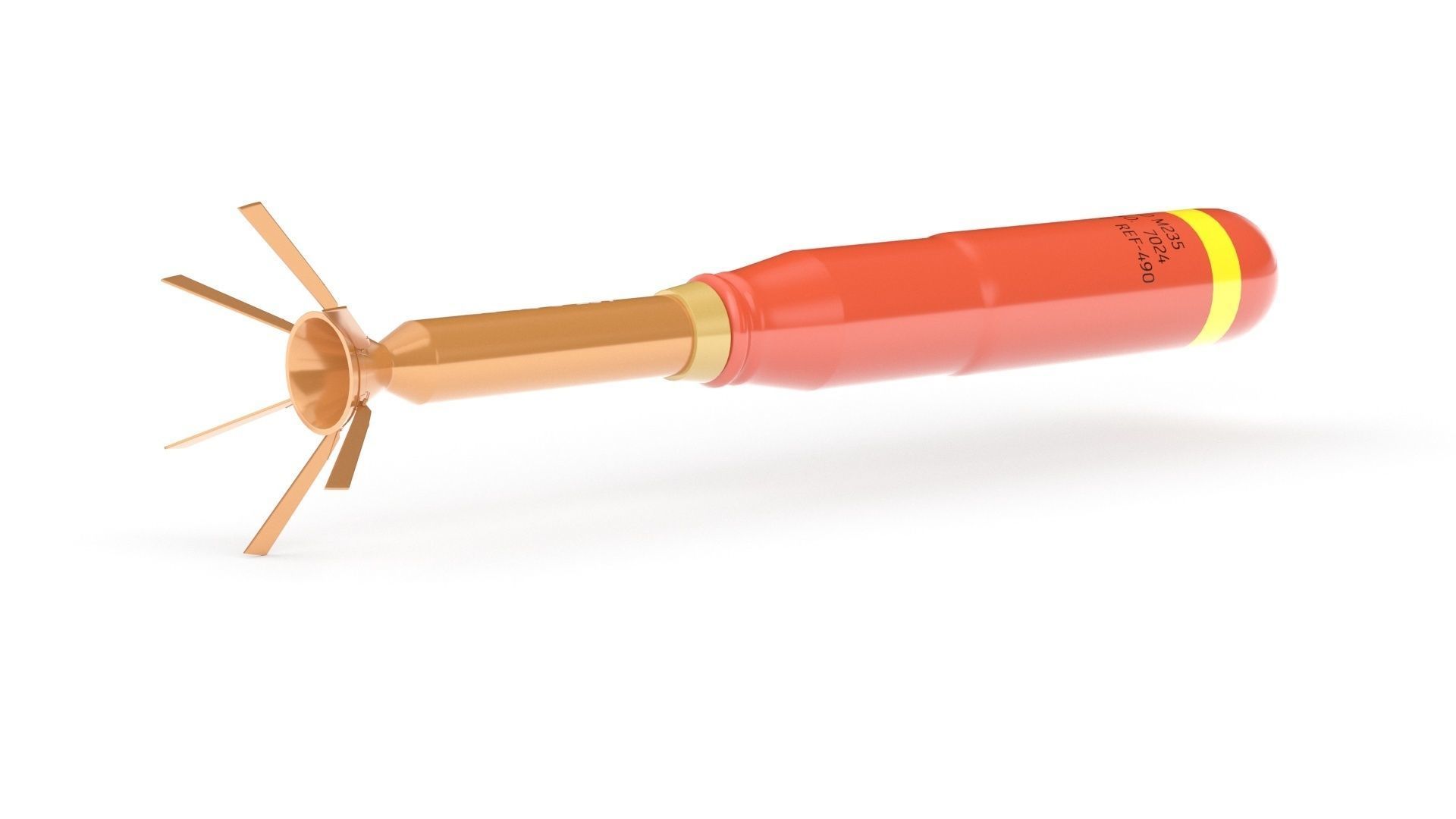 Incendiary Rocket 66 mm M74 3D model_28