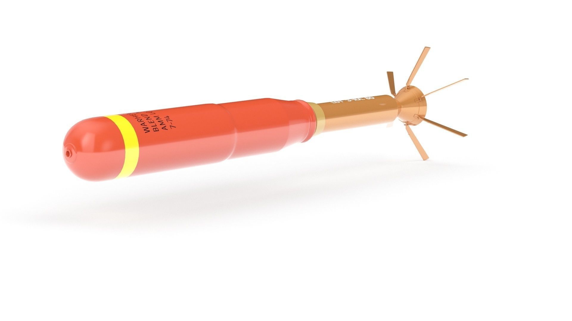 Incendiary Rocket 66 mm M74 3D model_21