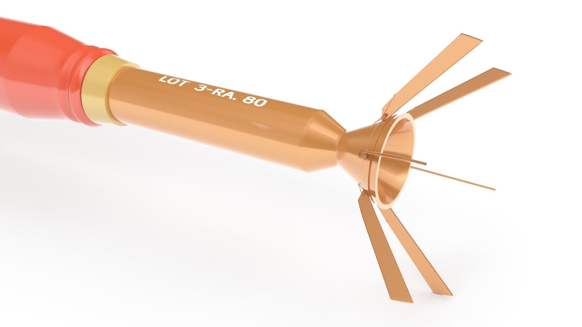 Incendiary Rocket 66 mm M74 3D model_2