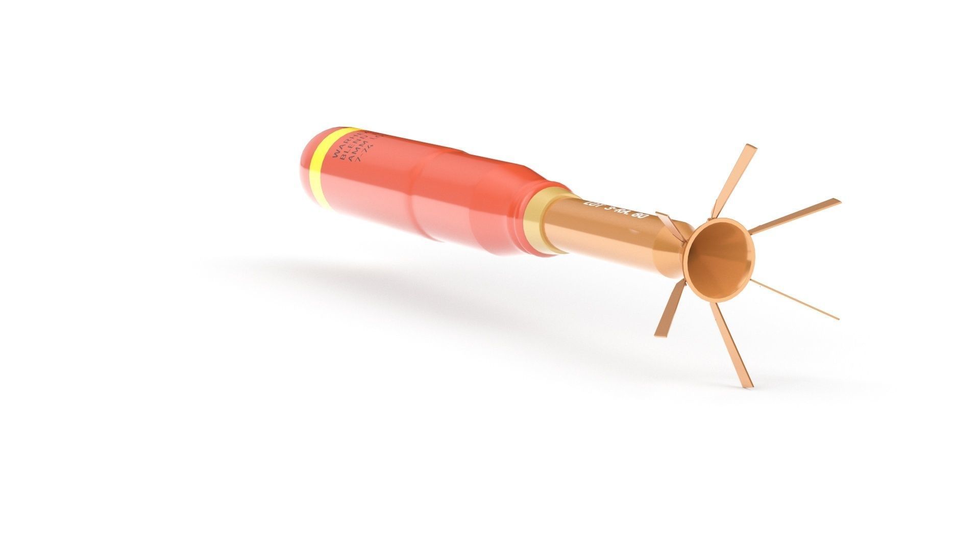 Incendiary Rocket 66 mm M74 3D model_17