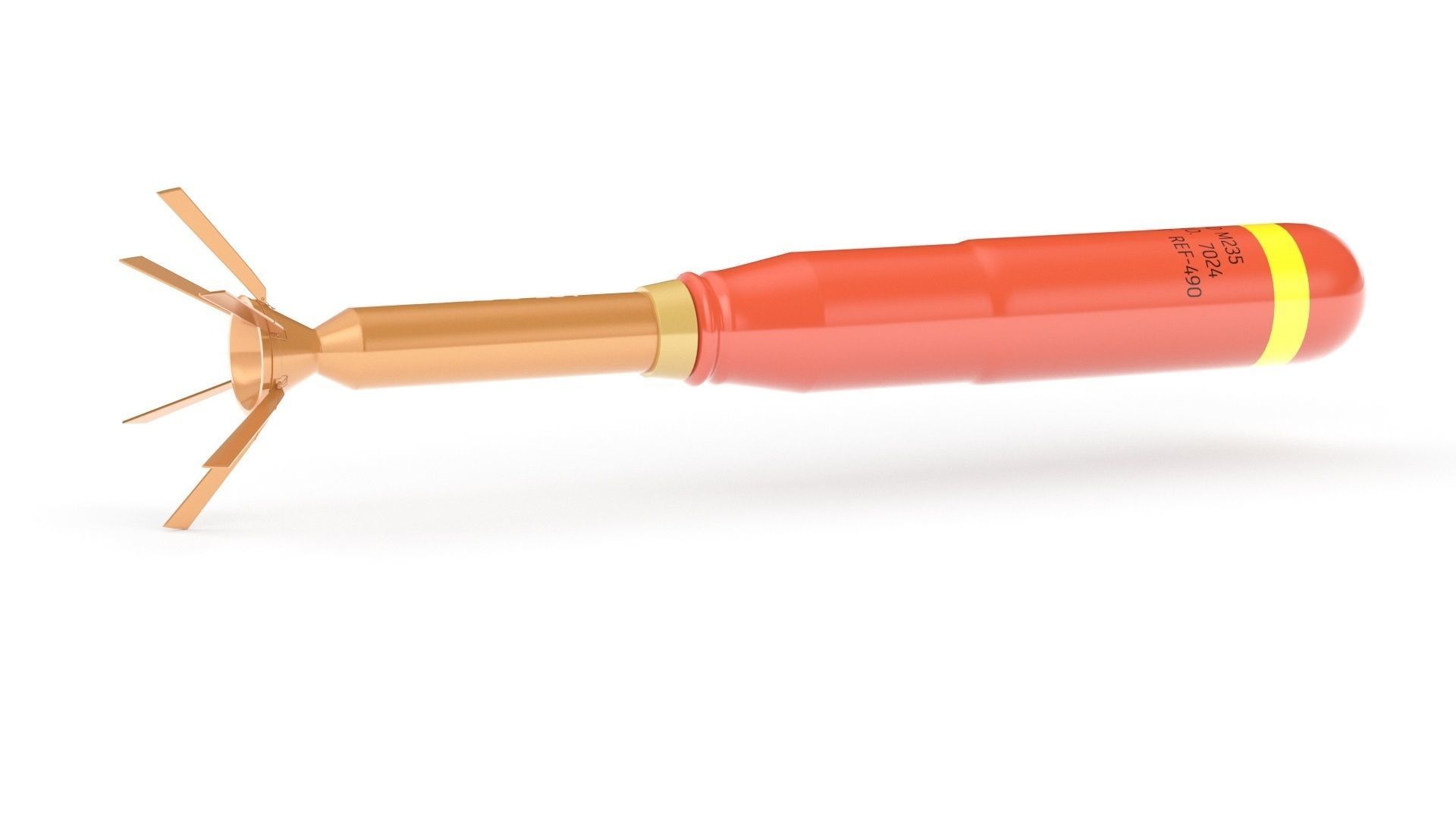 Incendiary Rocket 66 mm M74 3D model_27
