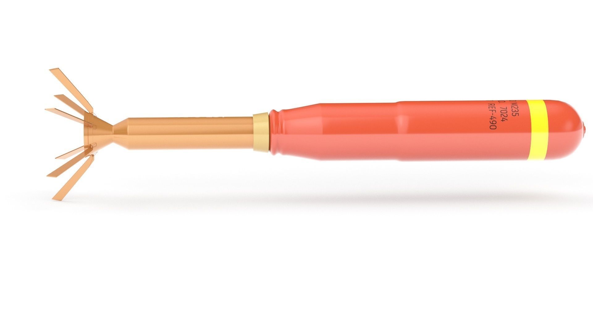 Incendiary Rocket 66 mm M74 3D model_26