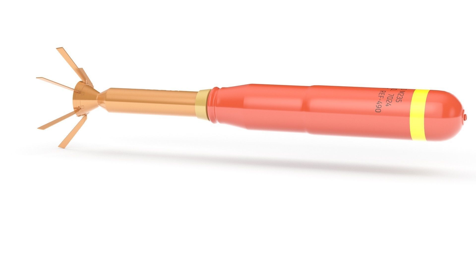Incendiary Rocket 66 mm M74 3D model_25