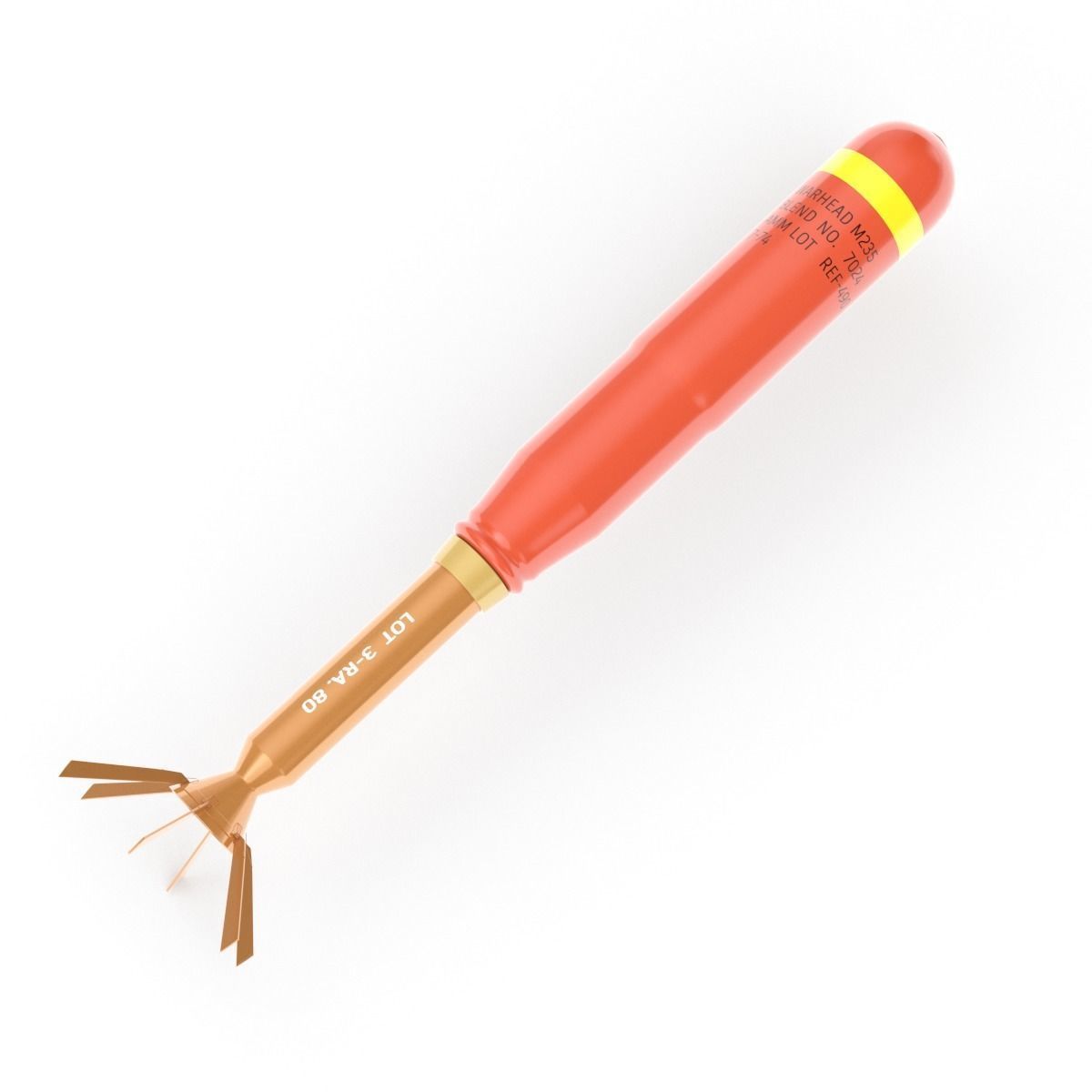 Incendiary Rocket 66 mm M74 3D model_31