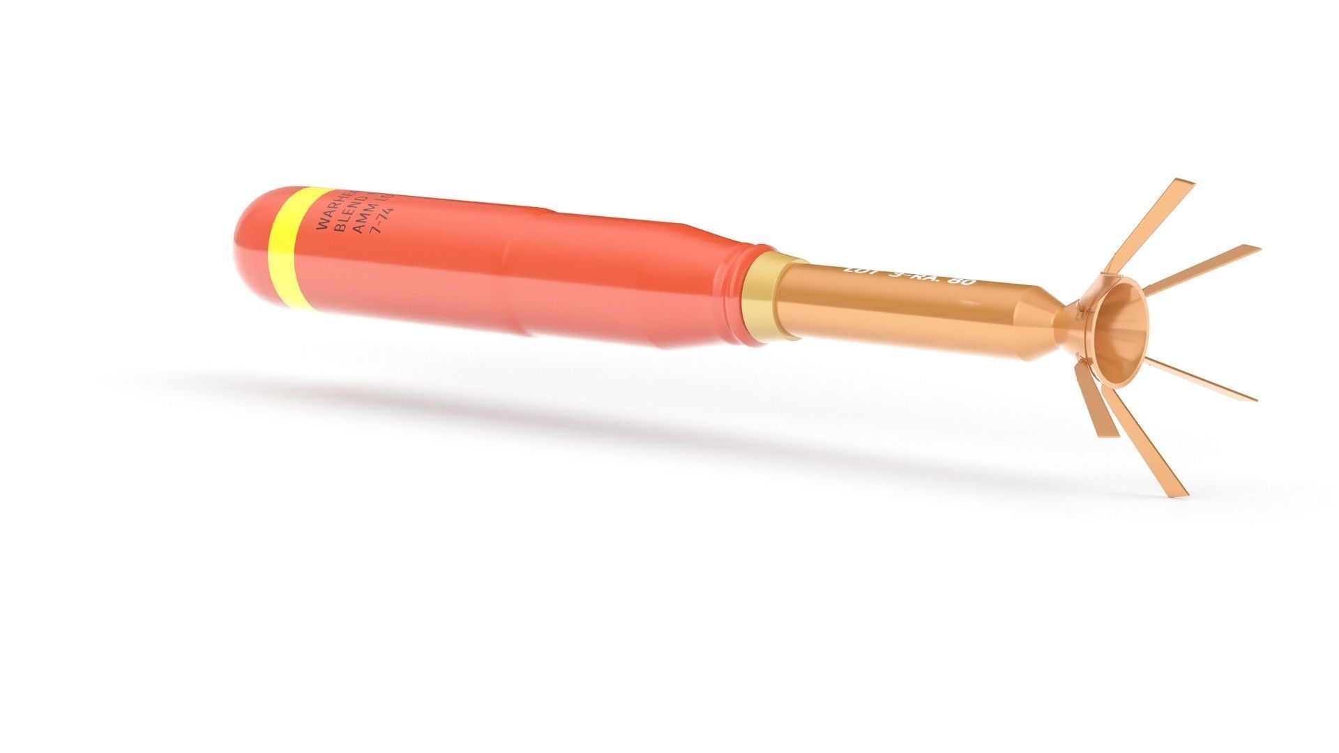Incendiary Rocket 66 mm M74 3D model_18