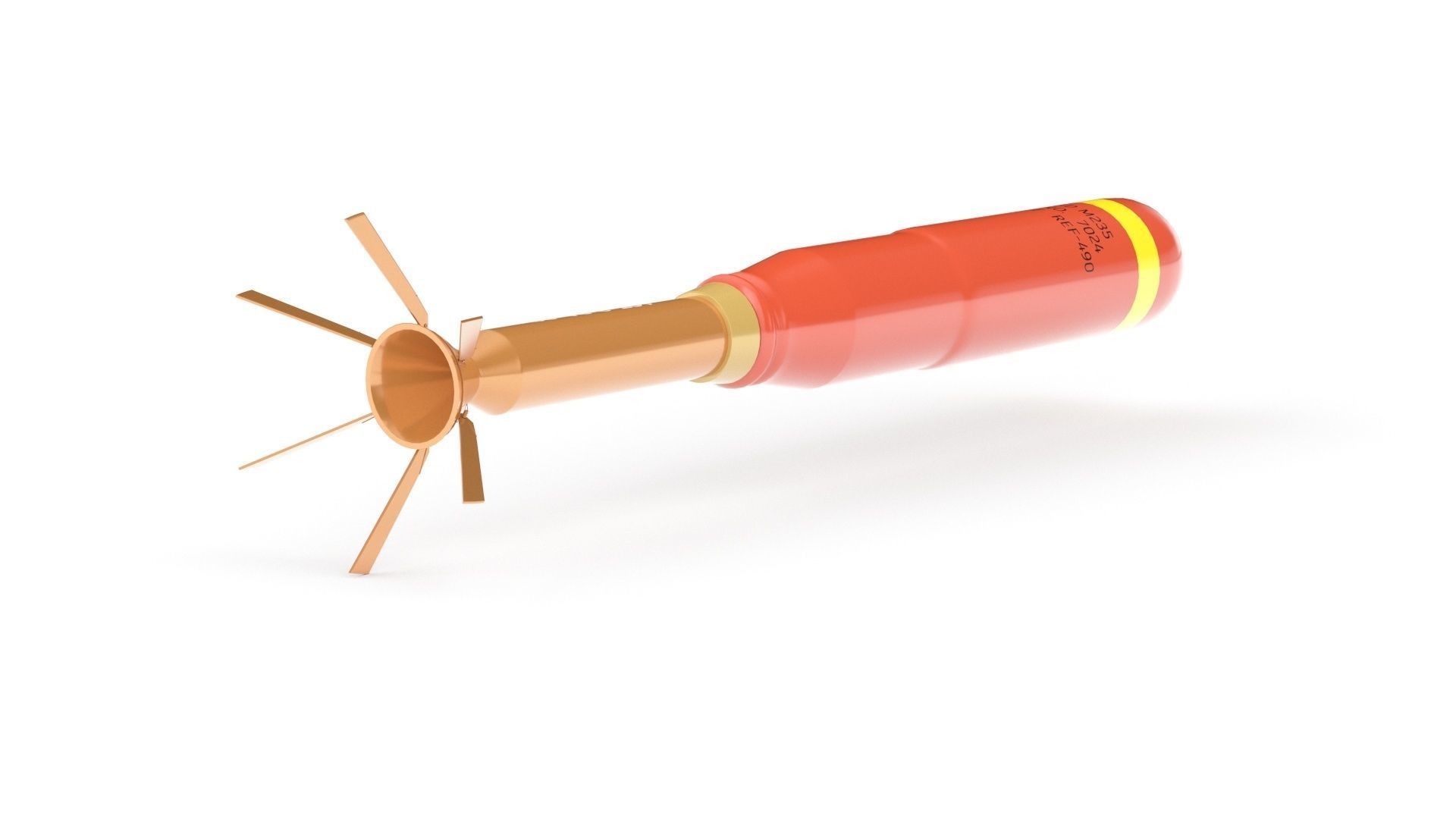 Incendiary Rocket 66 mm M74 3D model_30