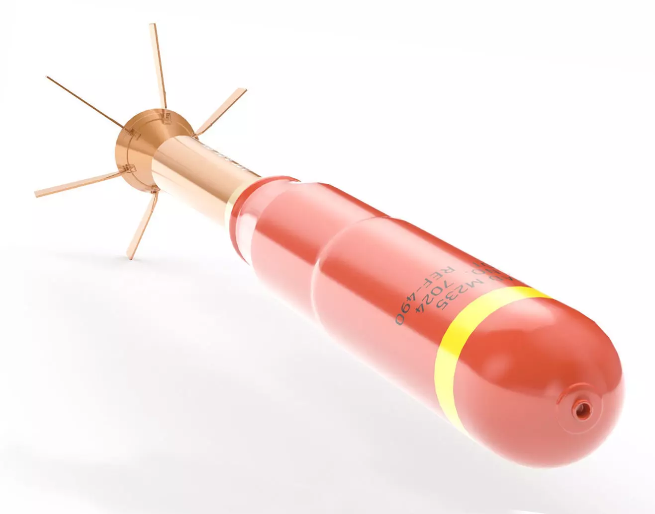 Incendiary Rocket 66 mm M74 3D model_0