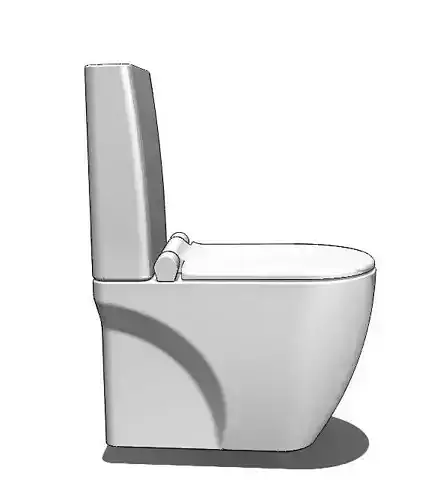 Toilet for 3D printing for a dollhouse 3D print model