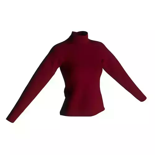 Female Turtleneck 3D model