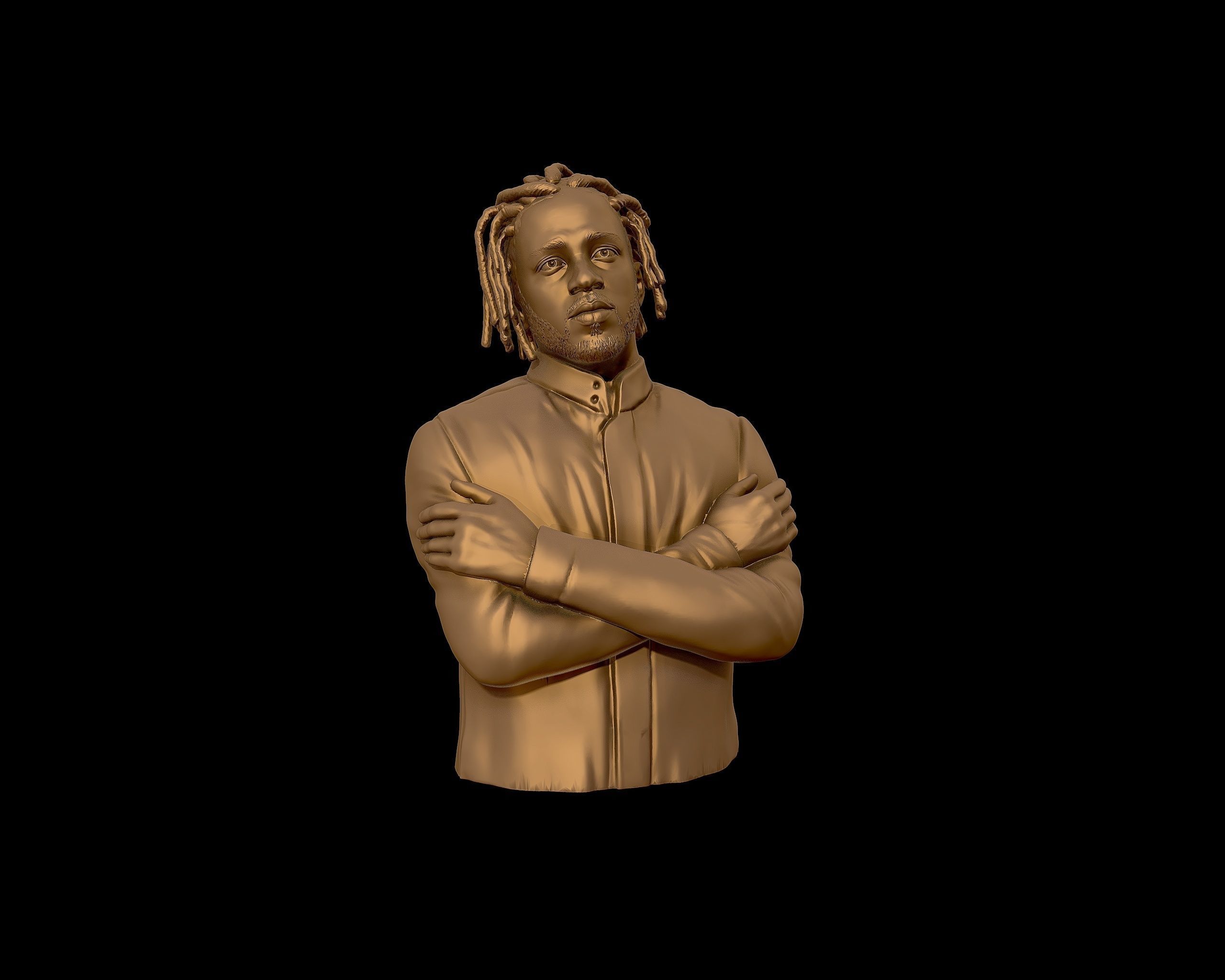 Kendrick Lamar model 2 Bust 3D print model 3D print model_21