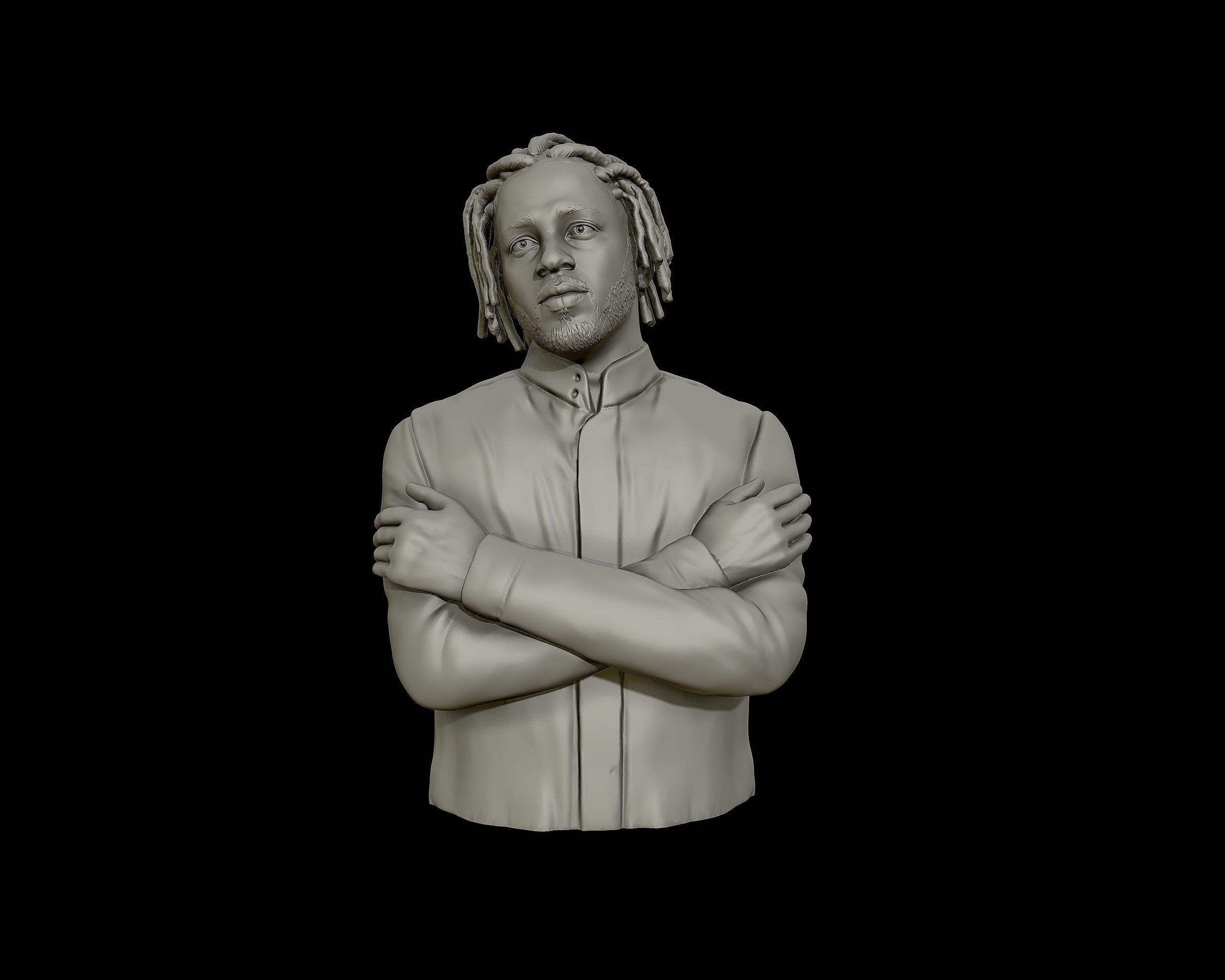 Kendrick Lamar model 2 Bust 3D print model 3D print model_2