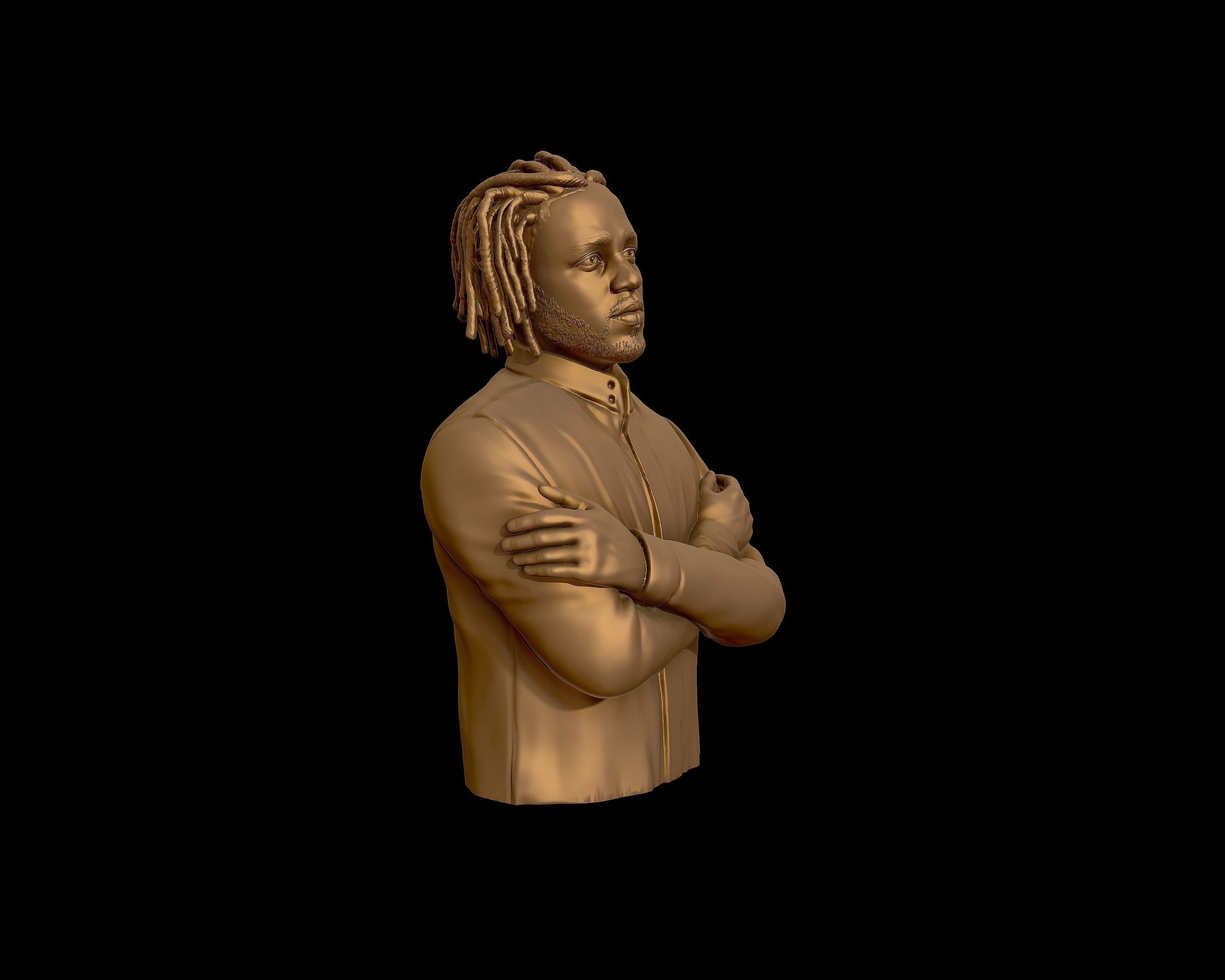 Kendrick Lamar model 2 Bust 3D print model 3D print model_25