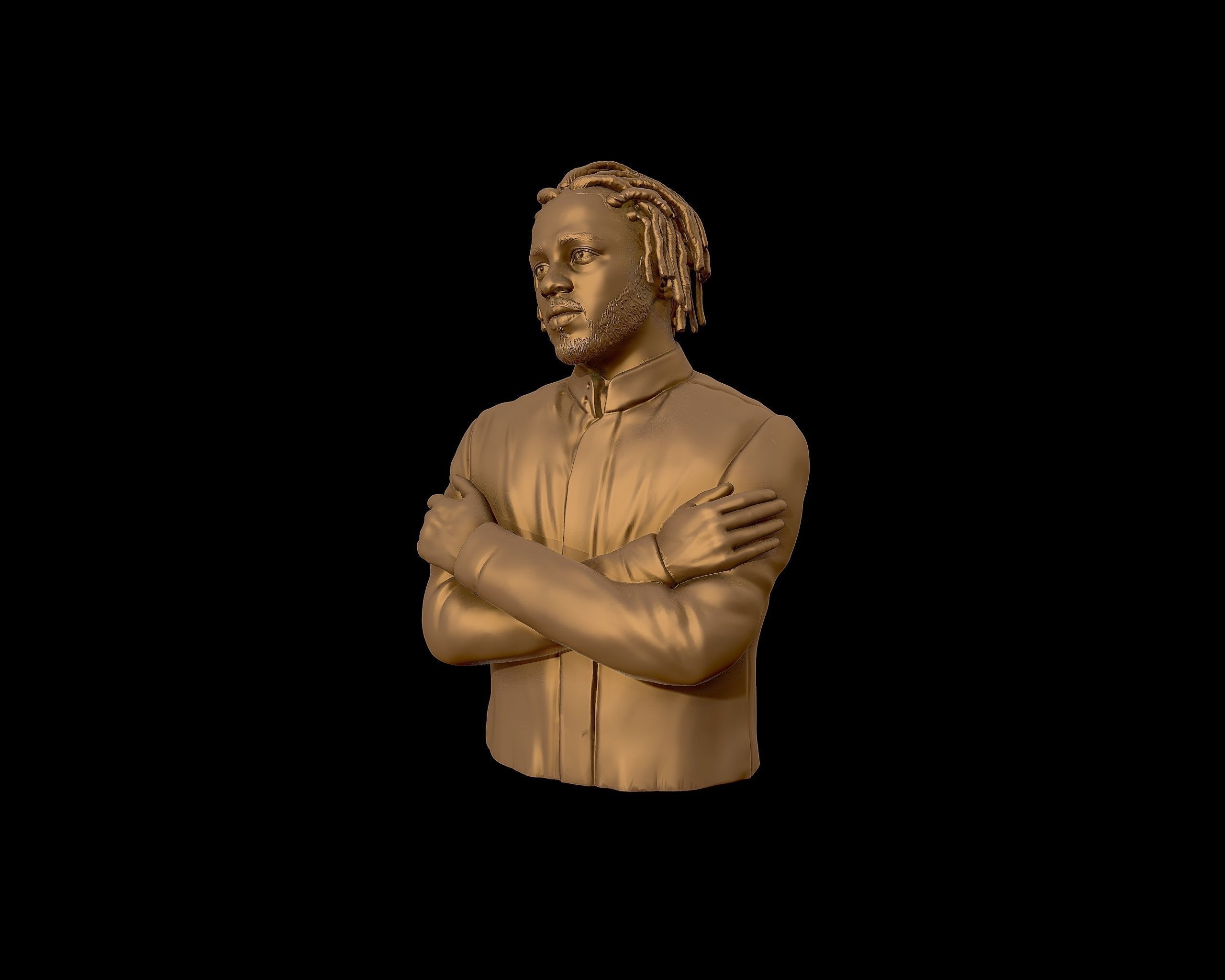Kendrick Lamar model 2 Bust 3D print model 3D print model_23
