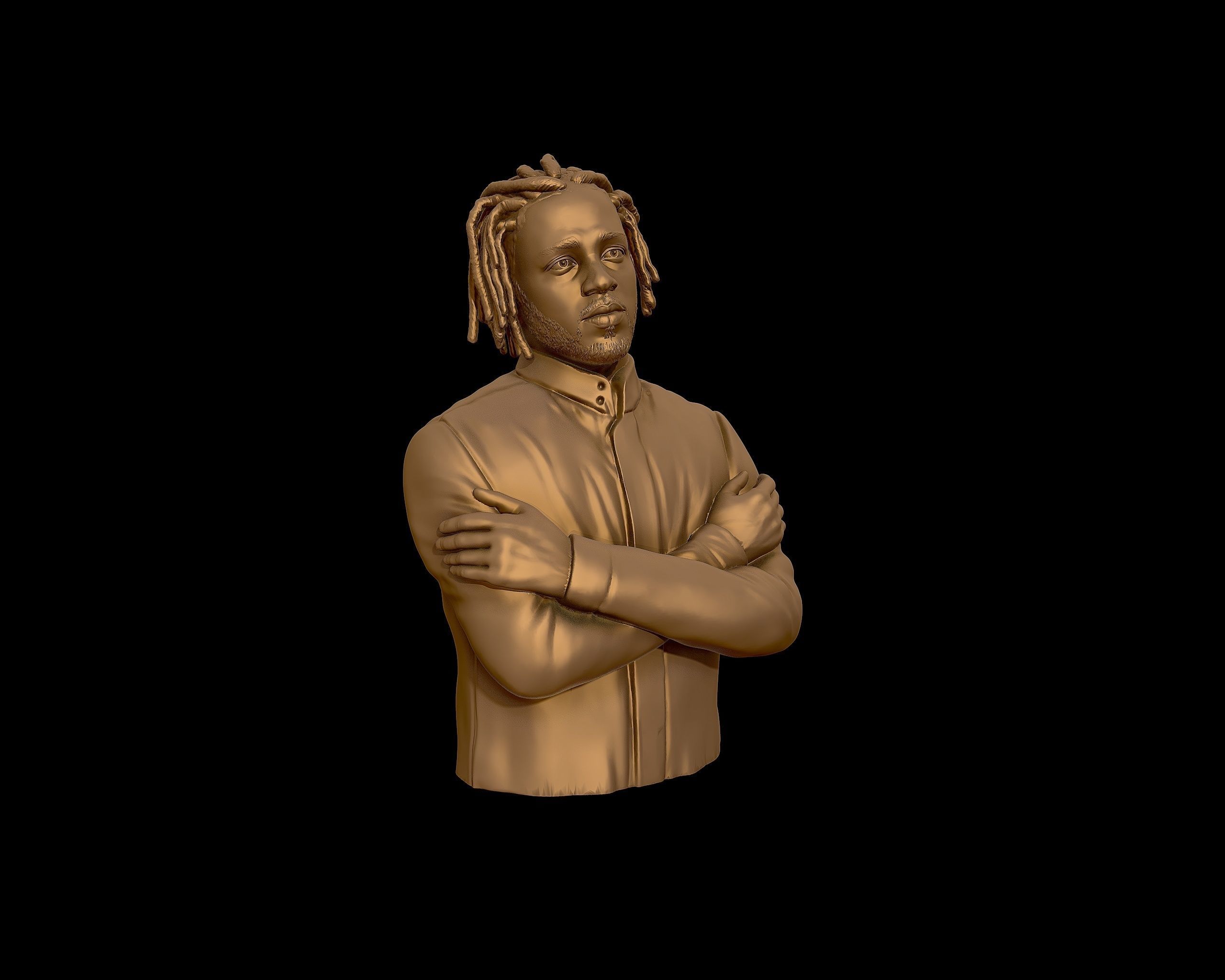 Kendrick Lamar model 2 Bust 3D print model 3D print model_24