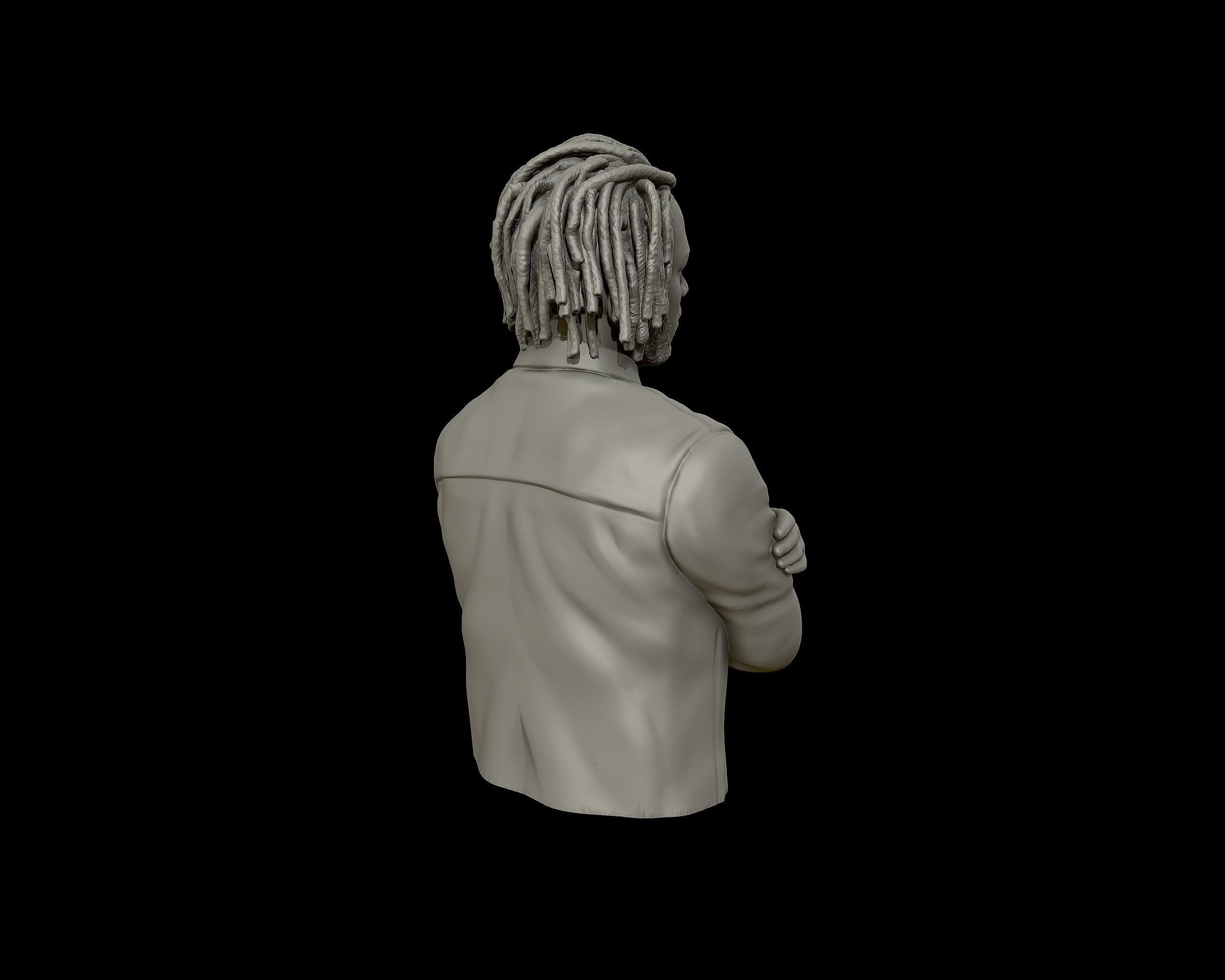Kendrick Lamar model 2 Bust 3D print model 3D print model_16