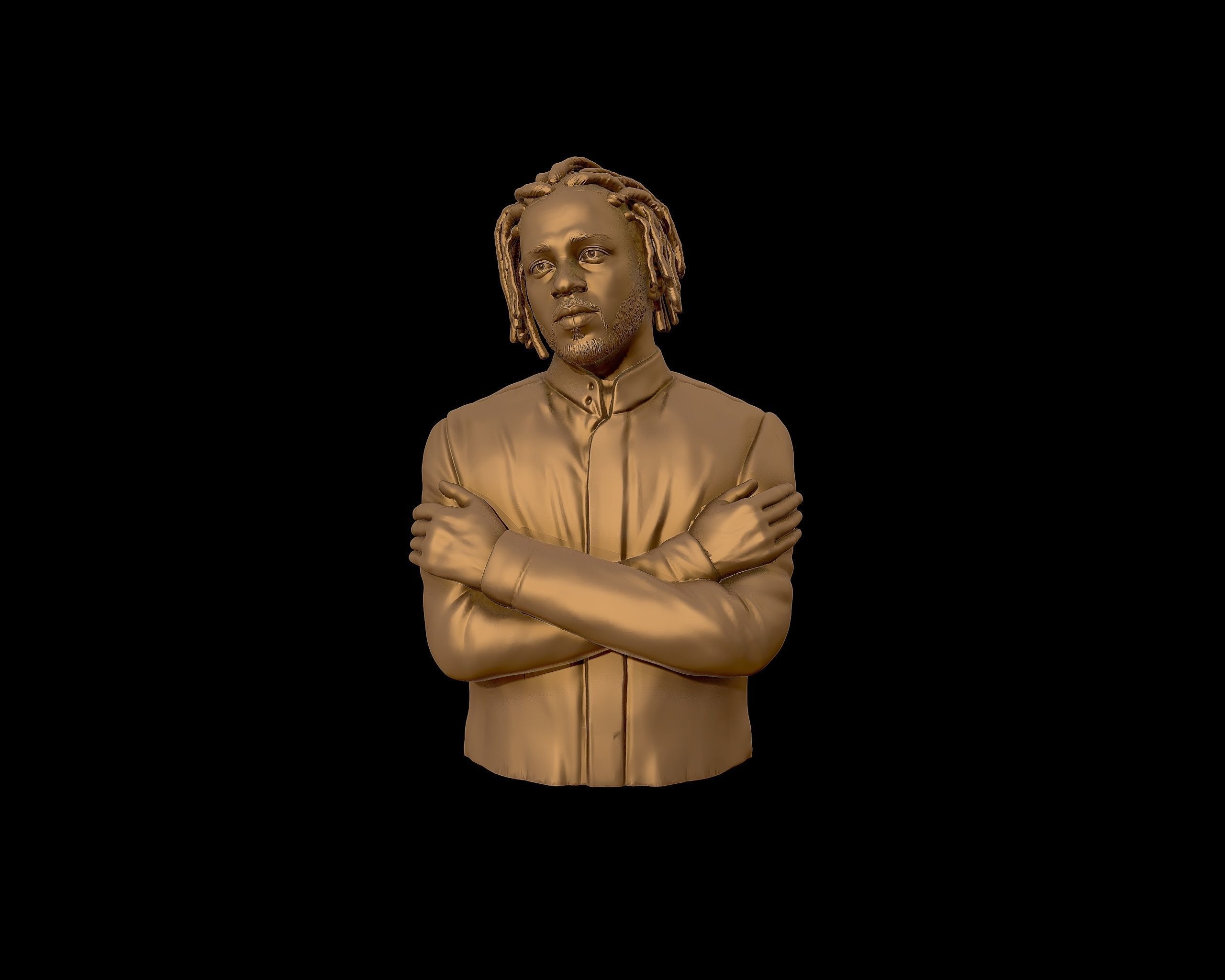 Kendrick Lamar model 2 Bust 3D print model 3D print model_22